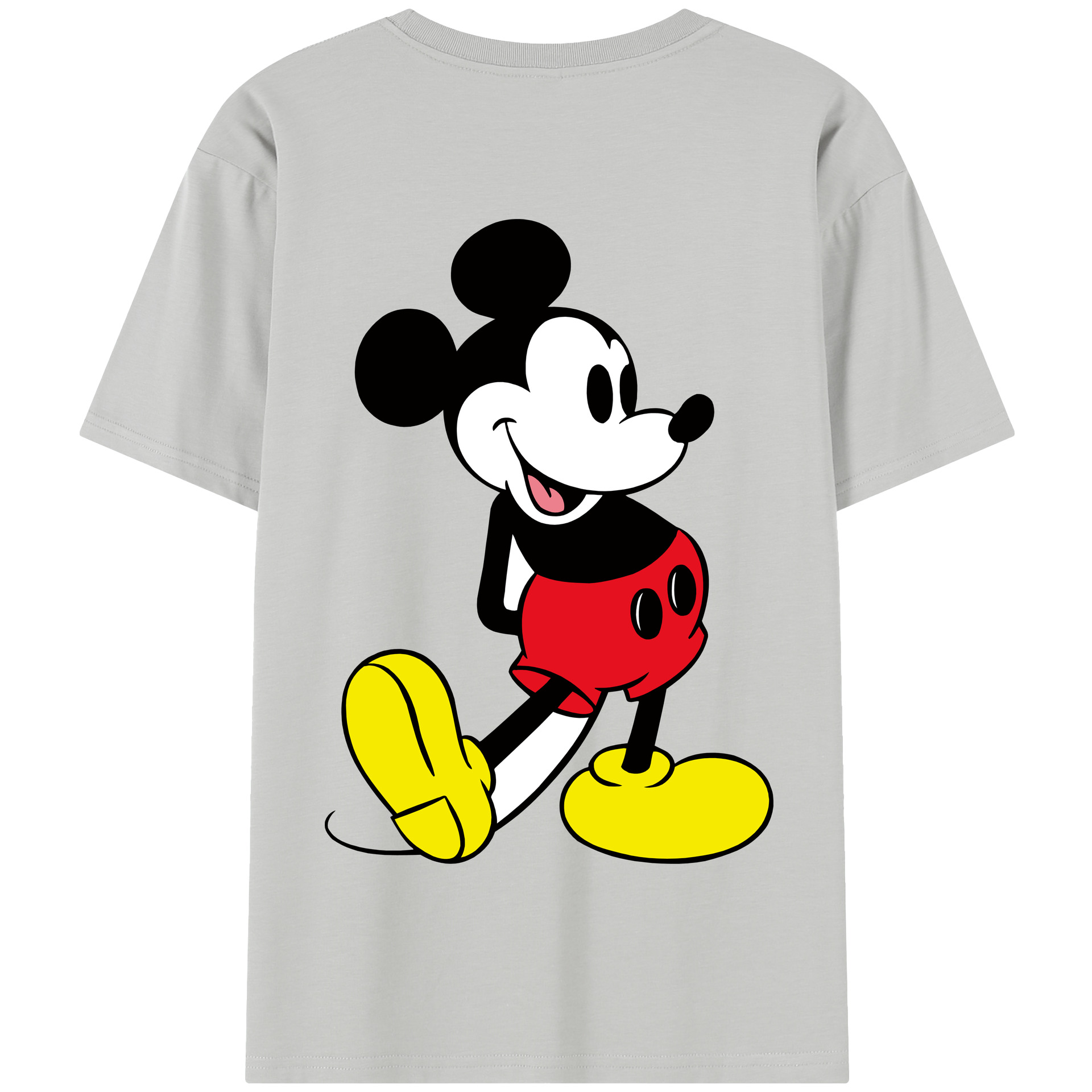 （画像用） ミッキーマウス Mickey Mouse 綿100％半袖Tシャツ（背面プリント）
