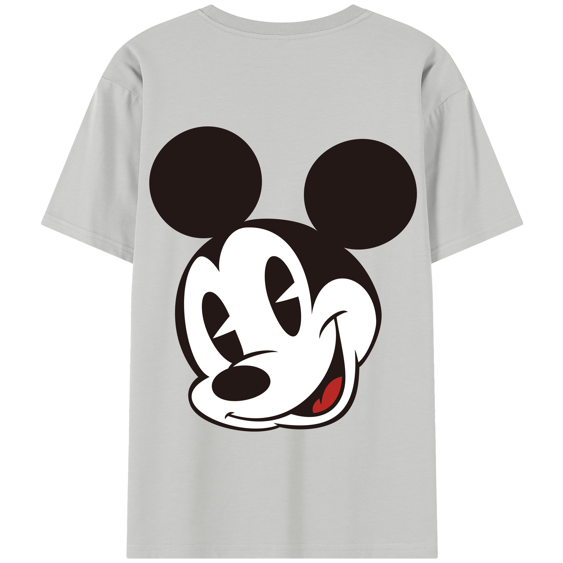 （画像用） ミッキーマウス Mickey Mouse 綿100％半袖Tシャツ（背面プリント）