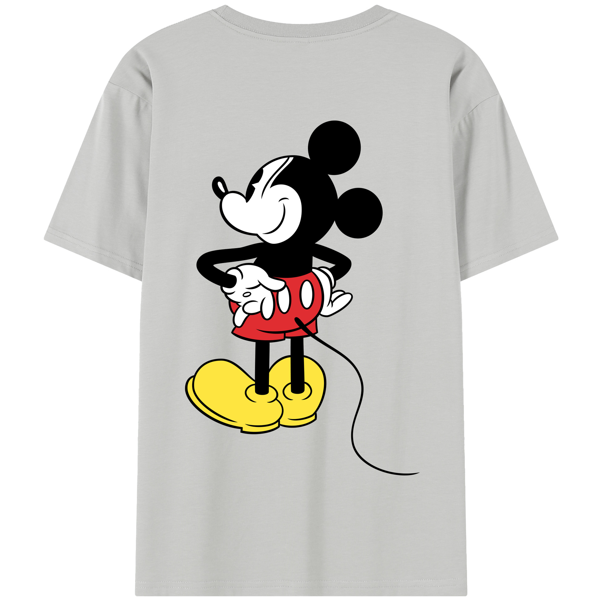 （画像用） ミッキーマウス Mickey Mouse 綿100％半袖Tシャツ（背面プリント）
