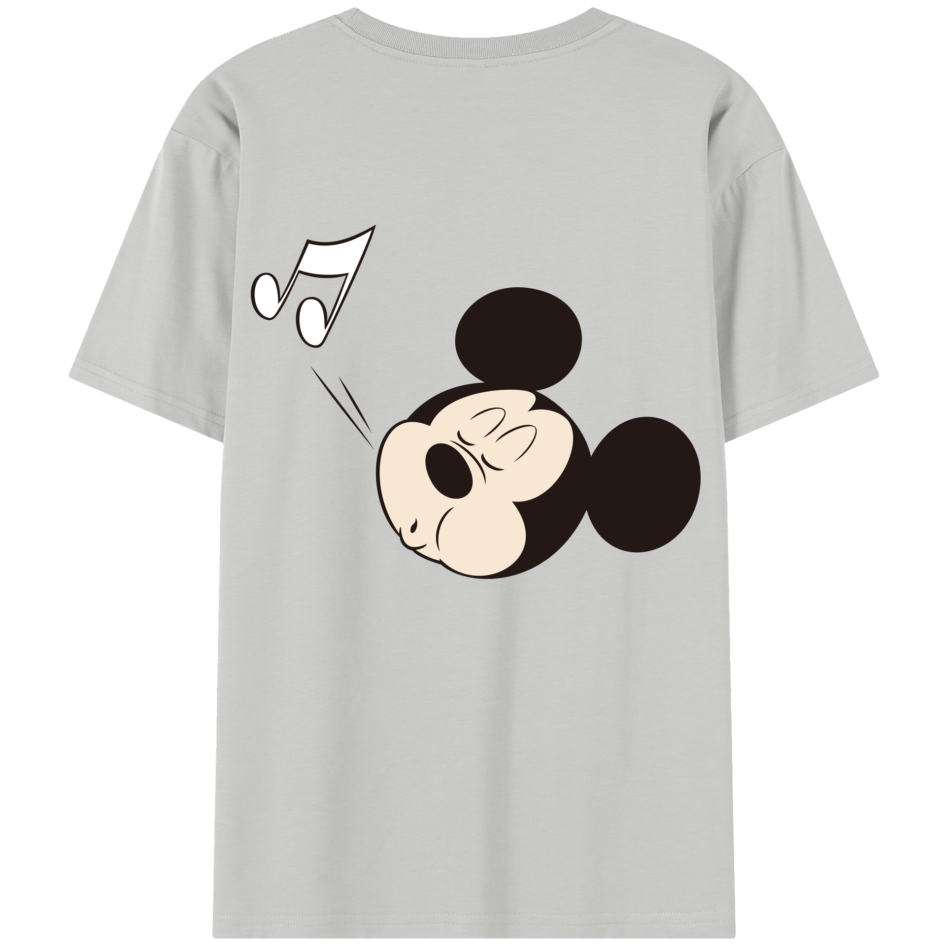 （画像用） ミッキーマウス Mickey Mouse 綿100％半袖Tシャツ（背面プリント）