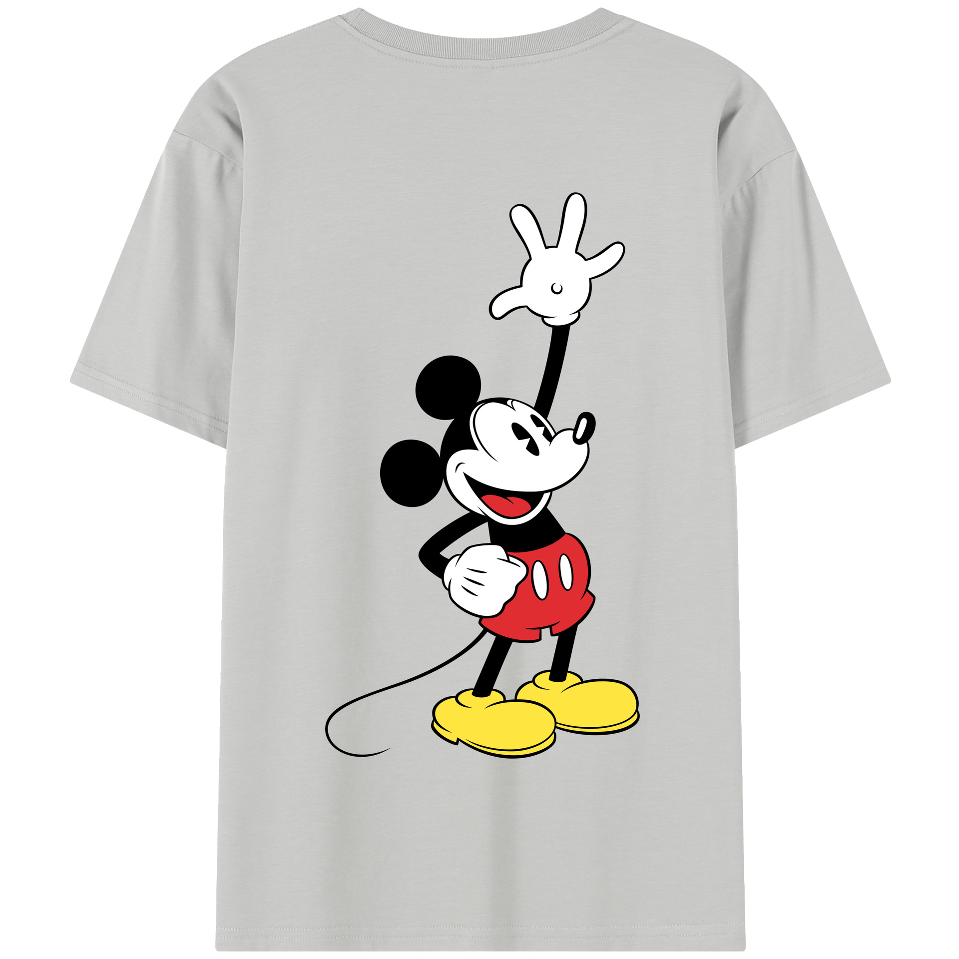 （画像用） ミッキーマウス Mickey Mouse 綿100％半袖Tシャツ（背面プリント）