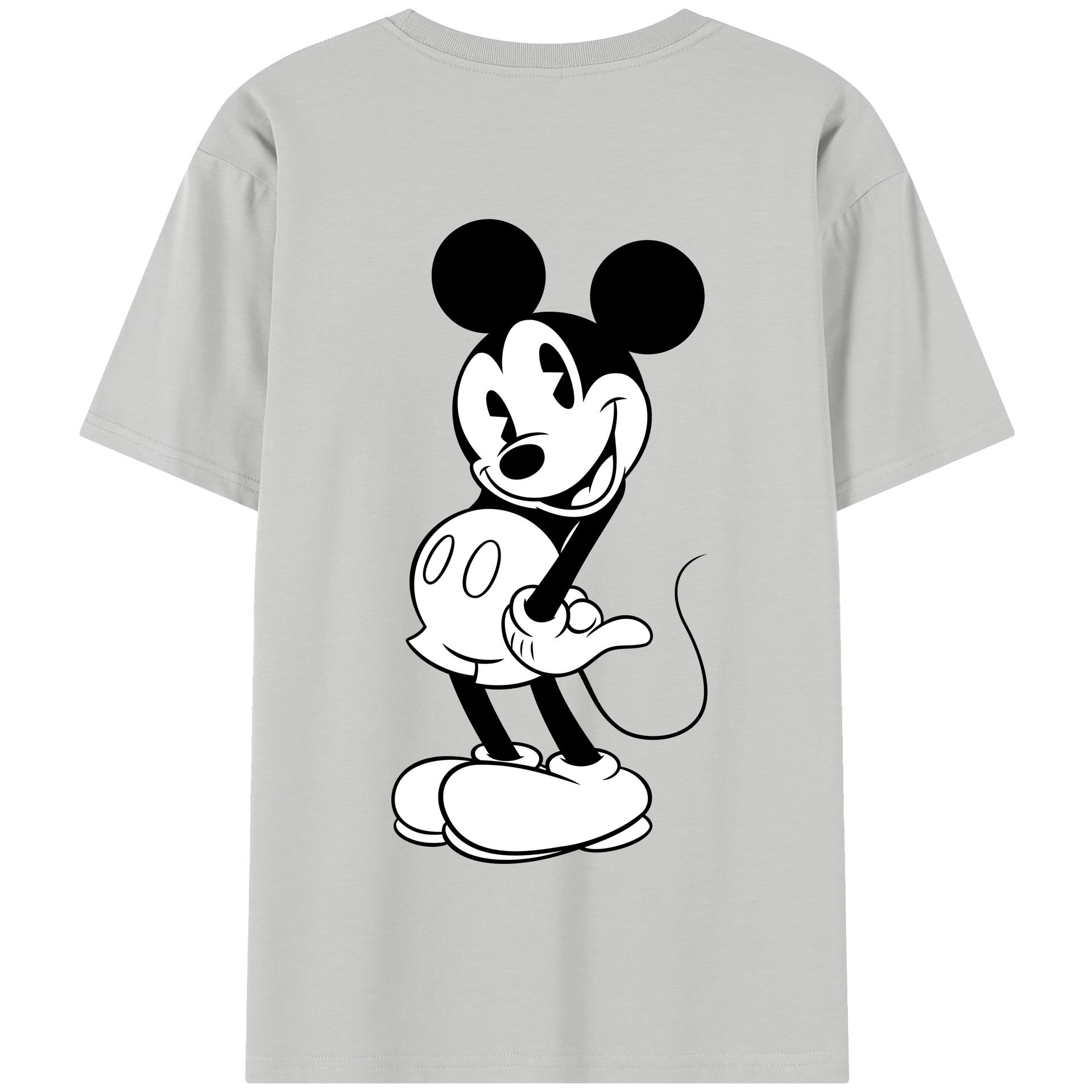 （画像用） ミッキーマウス Mickey Mouse 綿100％半袖Tシャツ（背面プリント）