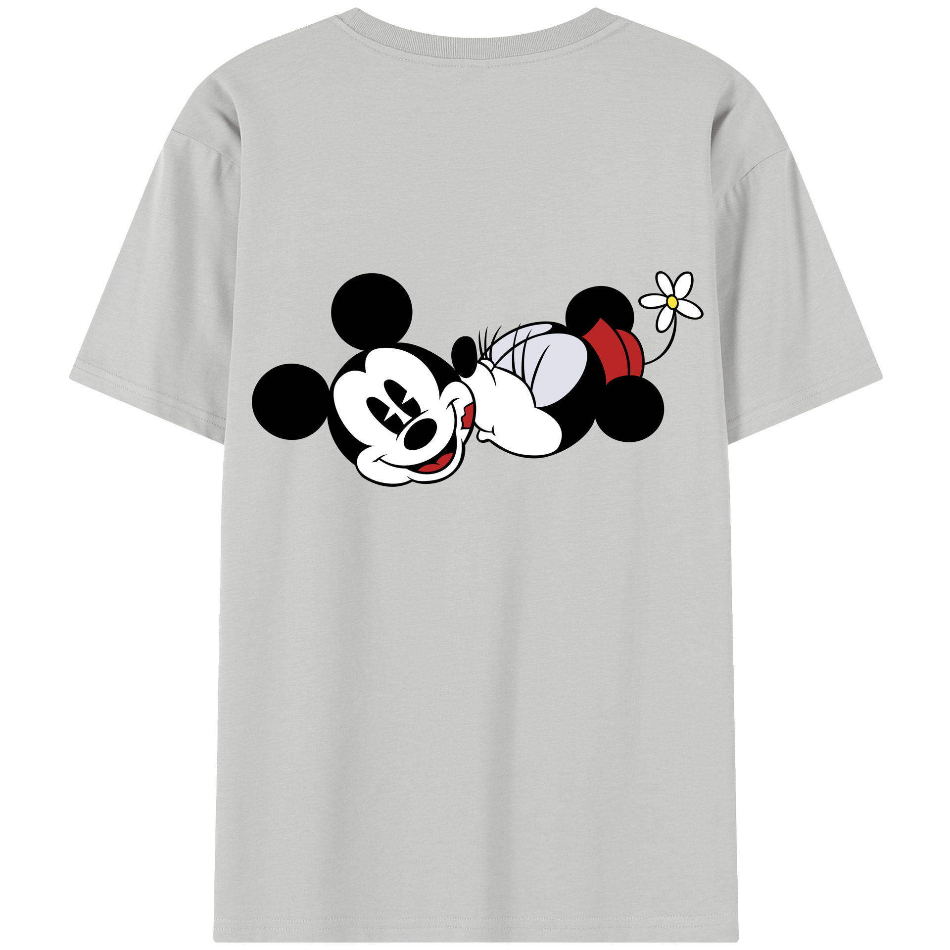 （画像用） ミッキーマウス Mickey Mouse 綿100％半袖Tシャツ（背面プリント）