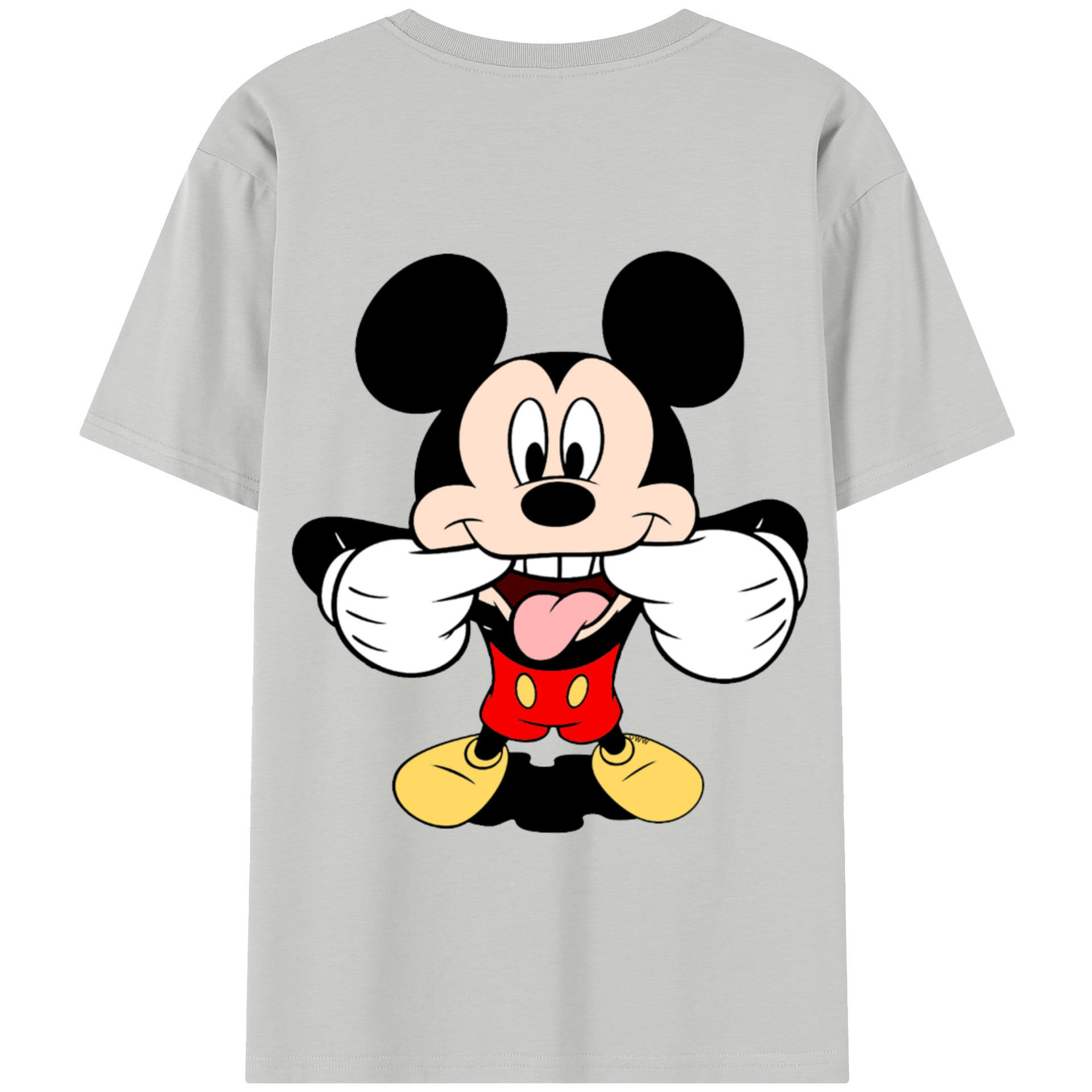 （画像用） ミッキーマウス Mickey Mouse 綿100％半袖Tシャツ（背面プリント）
