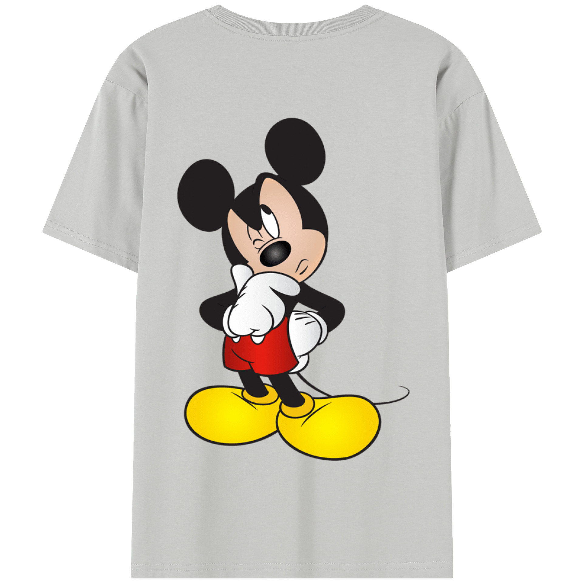 （画像用） ミッキーマウス Mickey Mouse 綿100％半袖Tシャツ（背面プリント）