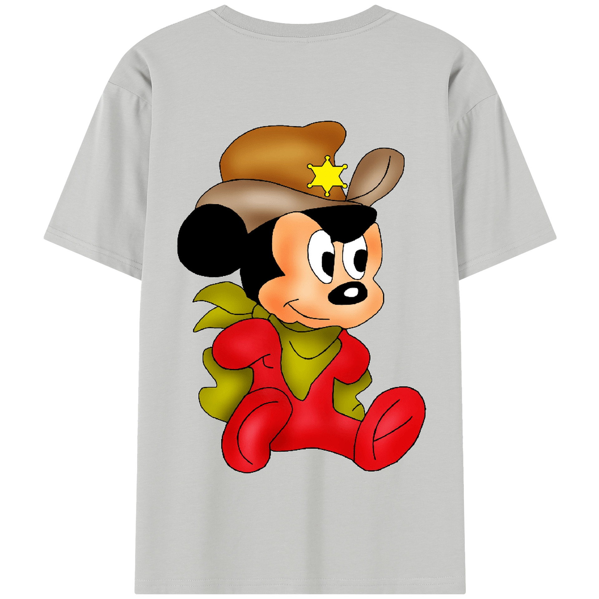 （画像用） ミッキーマウス Mickey Mouse 綿100％半袖Tシャツ（背面プリント）