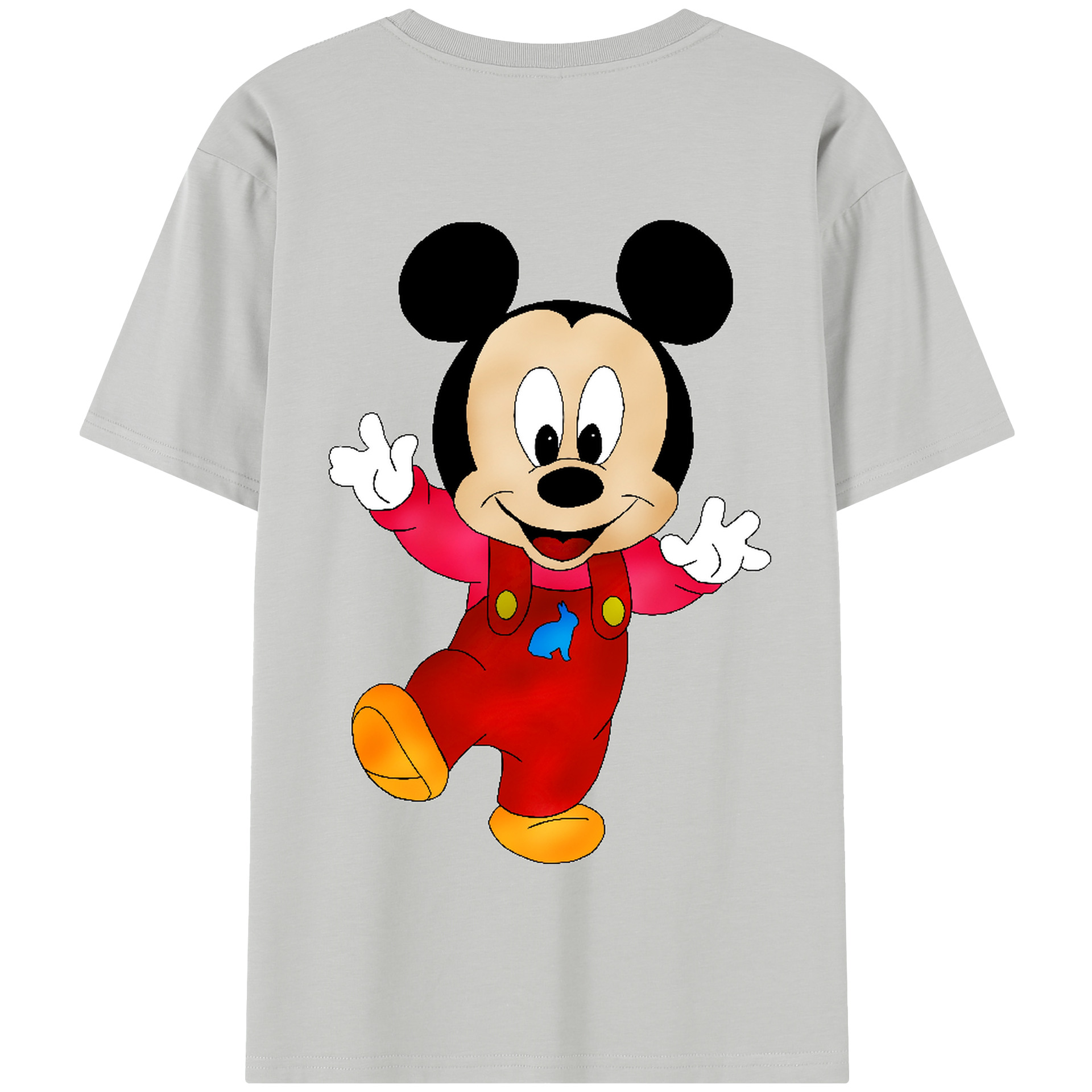 （画像用） ミッキーマウス Mickey Mouse 綿100％半袖Tシャツ（背面プリント）