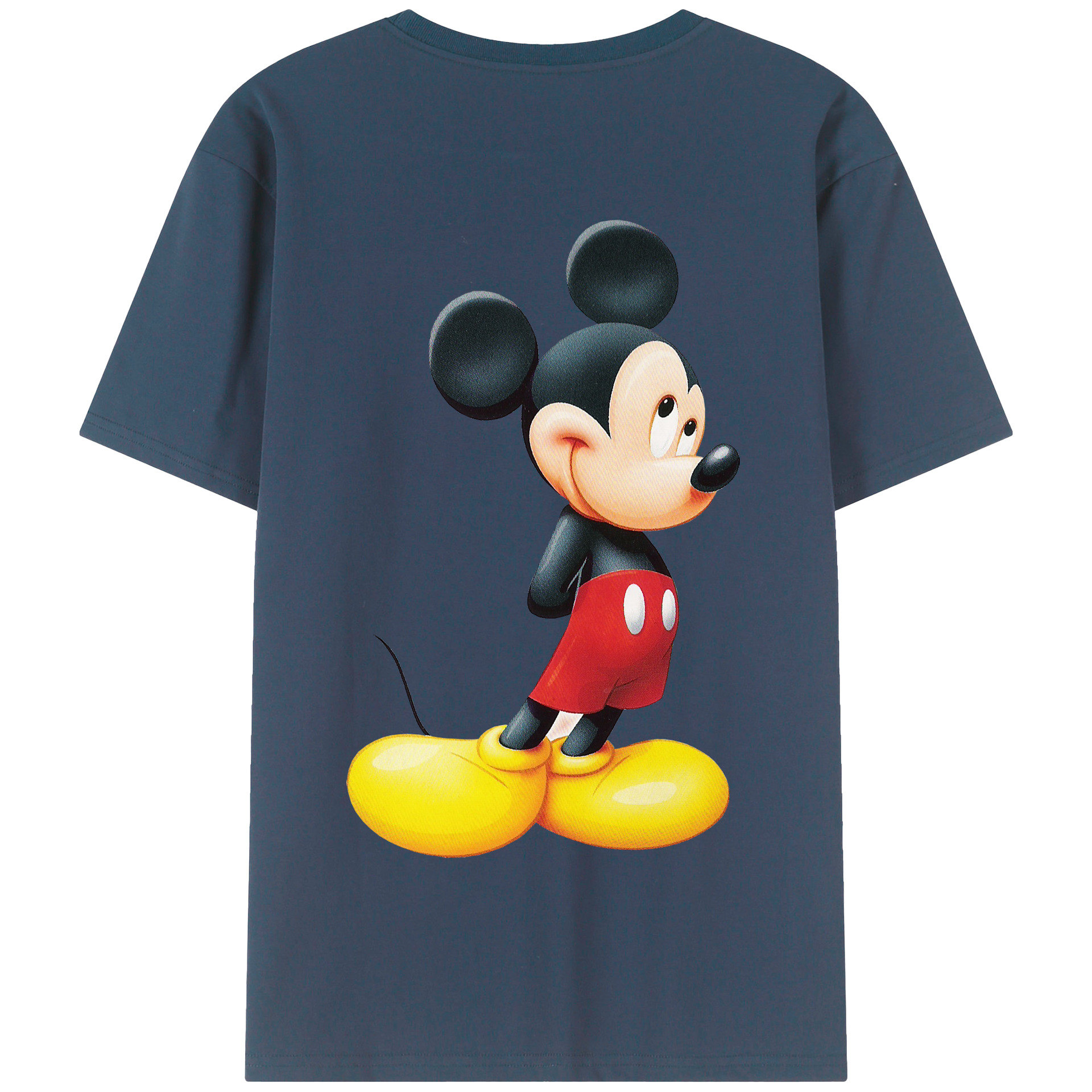 （画像用） ミッキーマウス Mickey Mouse 綿100％半袖Tシャツ（背面プリント）