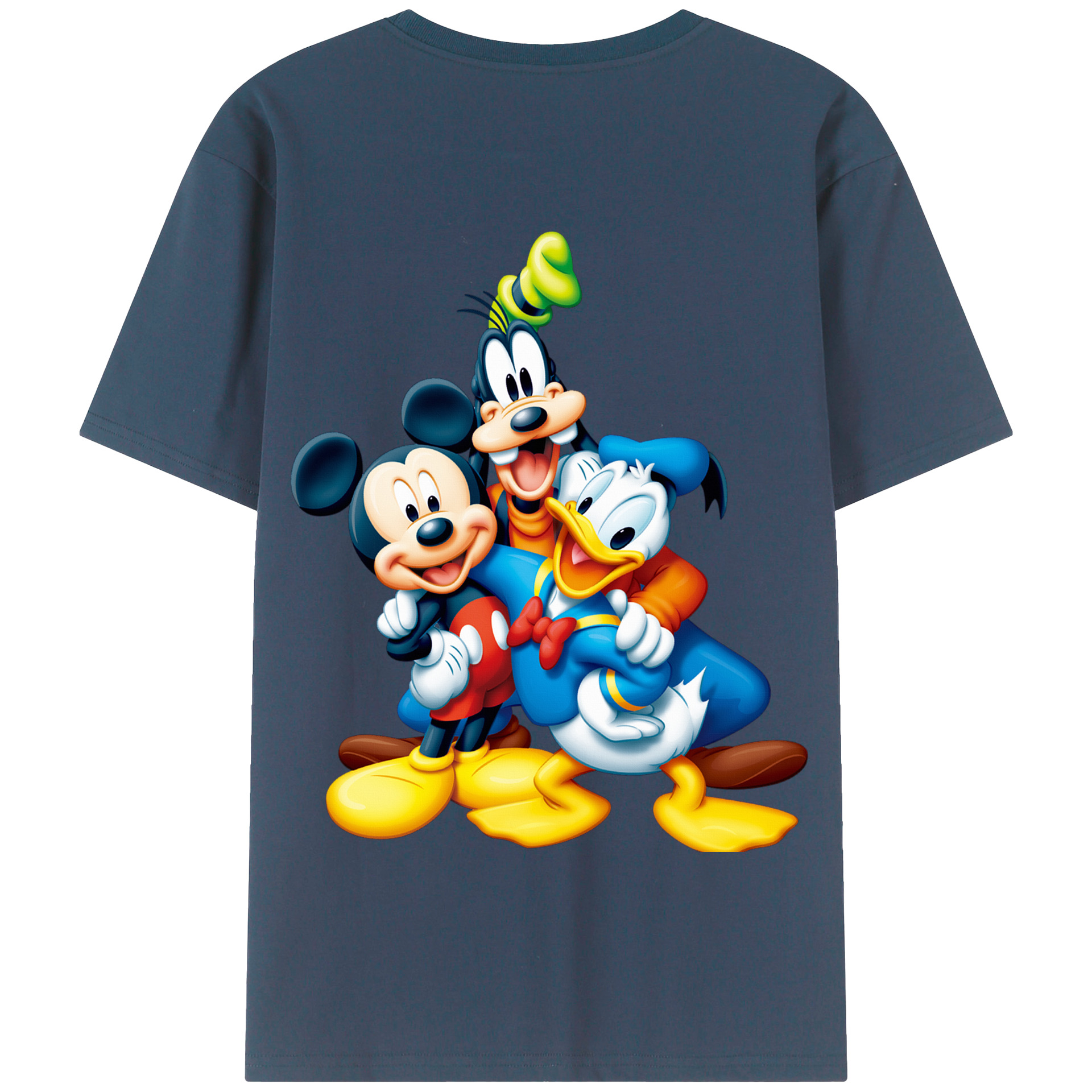 （画像用） ミッキーマウス Mickey Mouse 綿100％半袖Tシャツ（背面プリント）