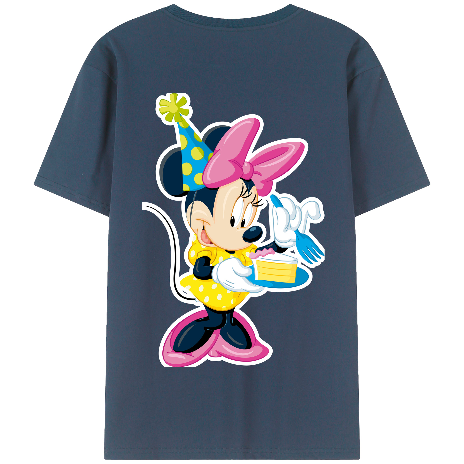 （画像用） ミッキーマウス Mickey Mouse 綿100％半袖Tシャツ（背面プリント）