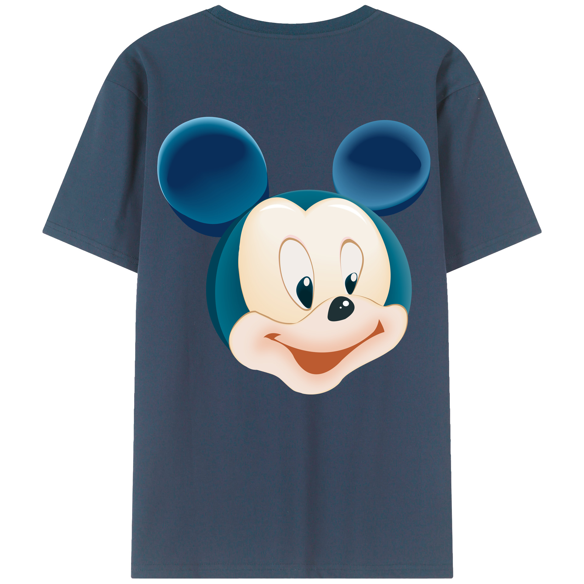 （画像用） ミッキーマウス Mickey Mouse 綿100％半袖Tシャツ（背面プリント）