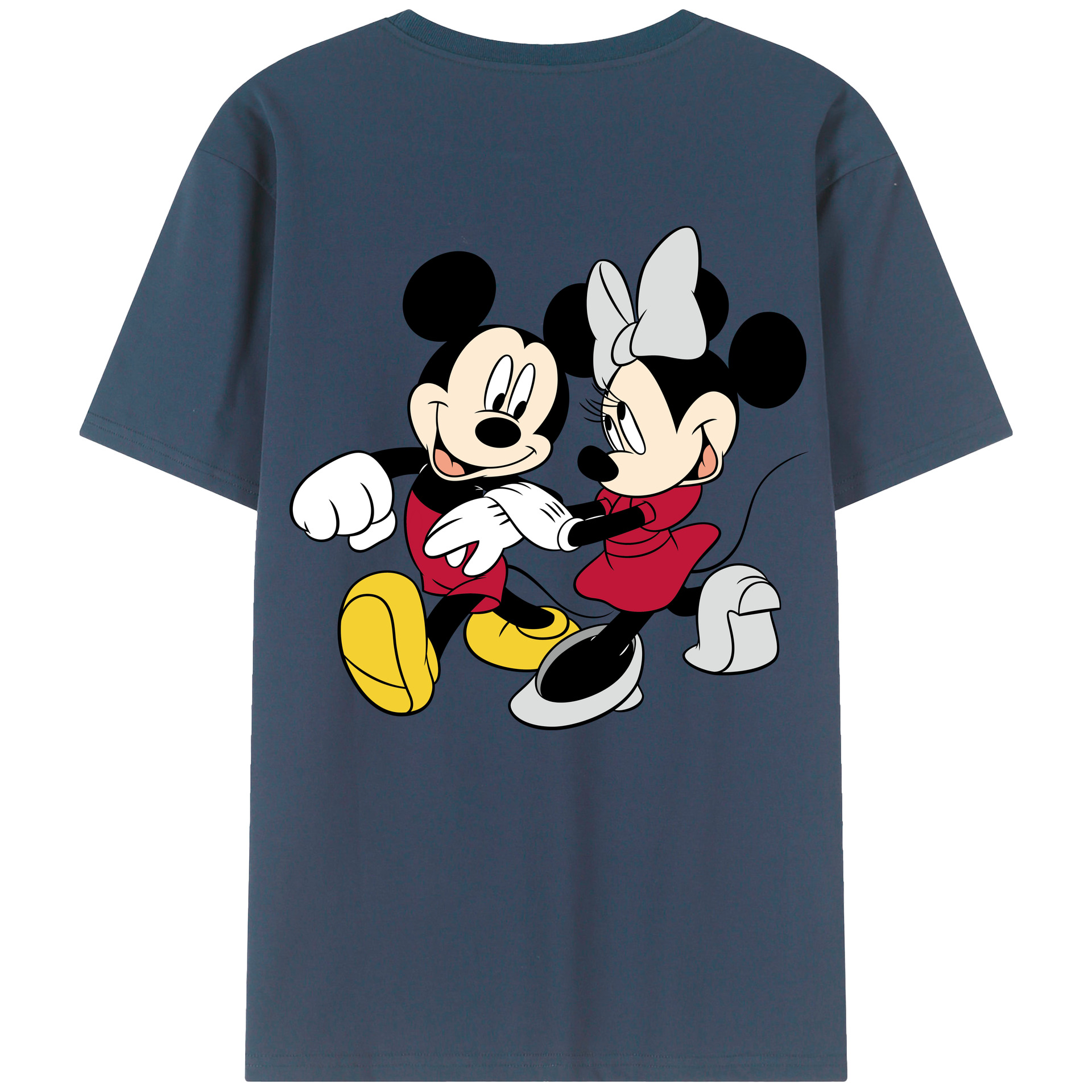 （画像用） ミッキーマウス Mickey Mouse 綿100％半袖Tシャツ（背面プリント）