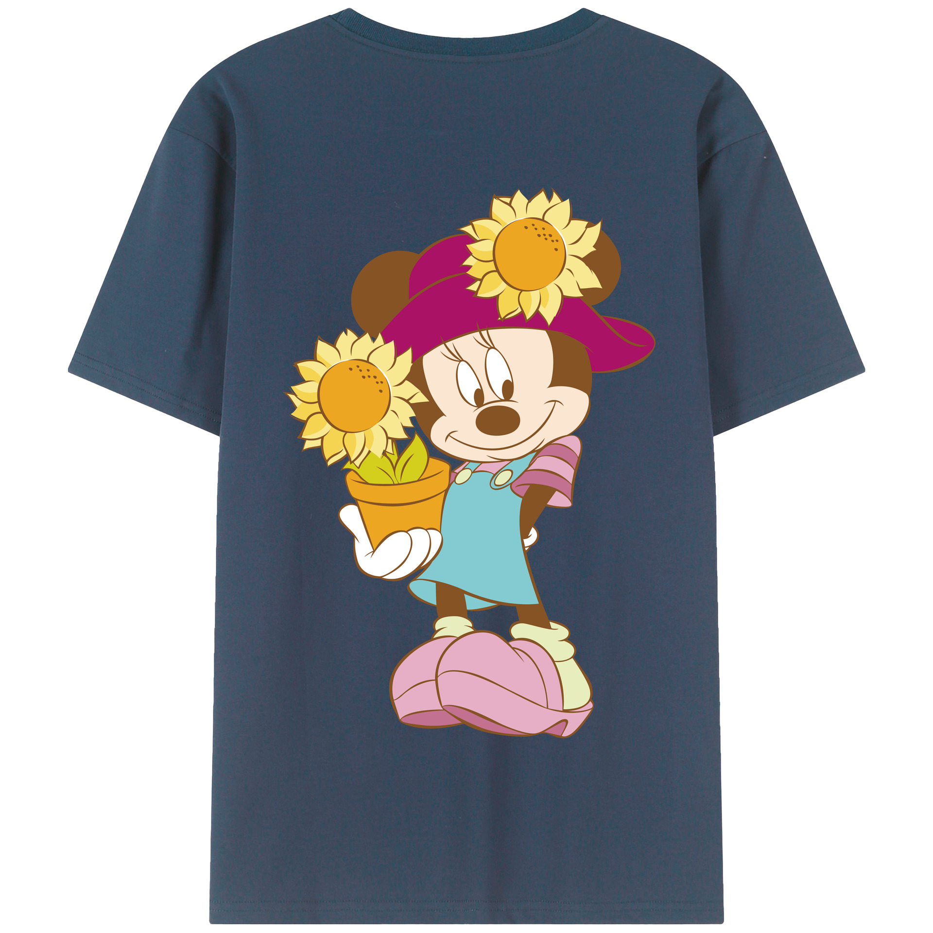 （画像用） ミッキーマウス Mickey Mouse 綿100％半袖Tシャツ（背面プリント）