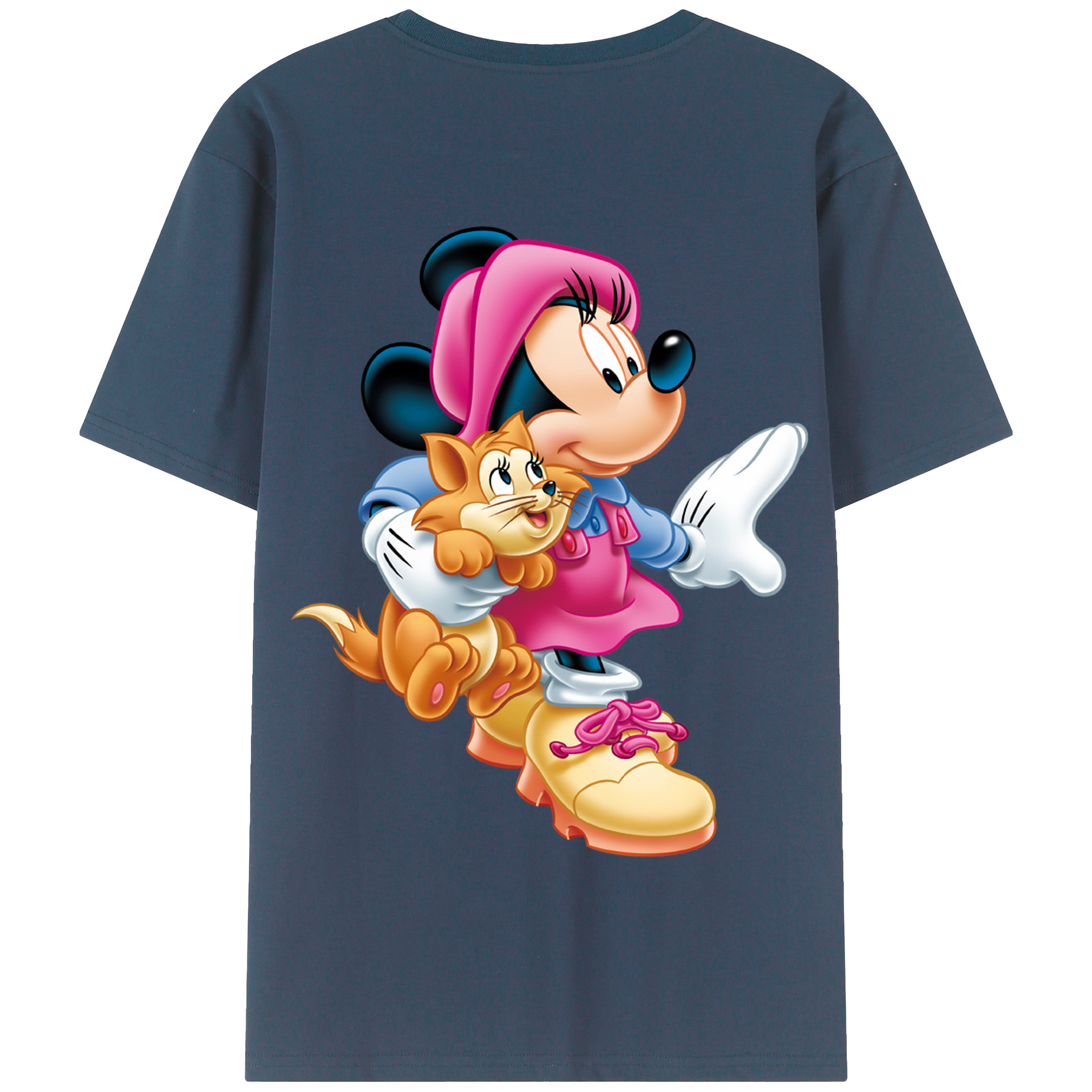 （画像用） ミッキーマウス Mickey Mouse 綿100％半袖Tシャツ（背面プリント）