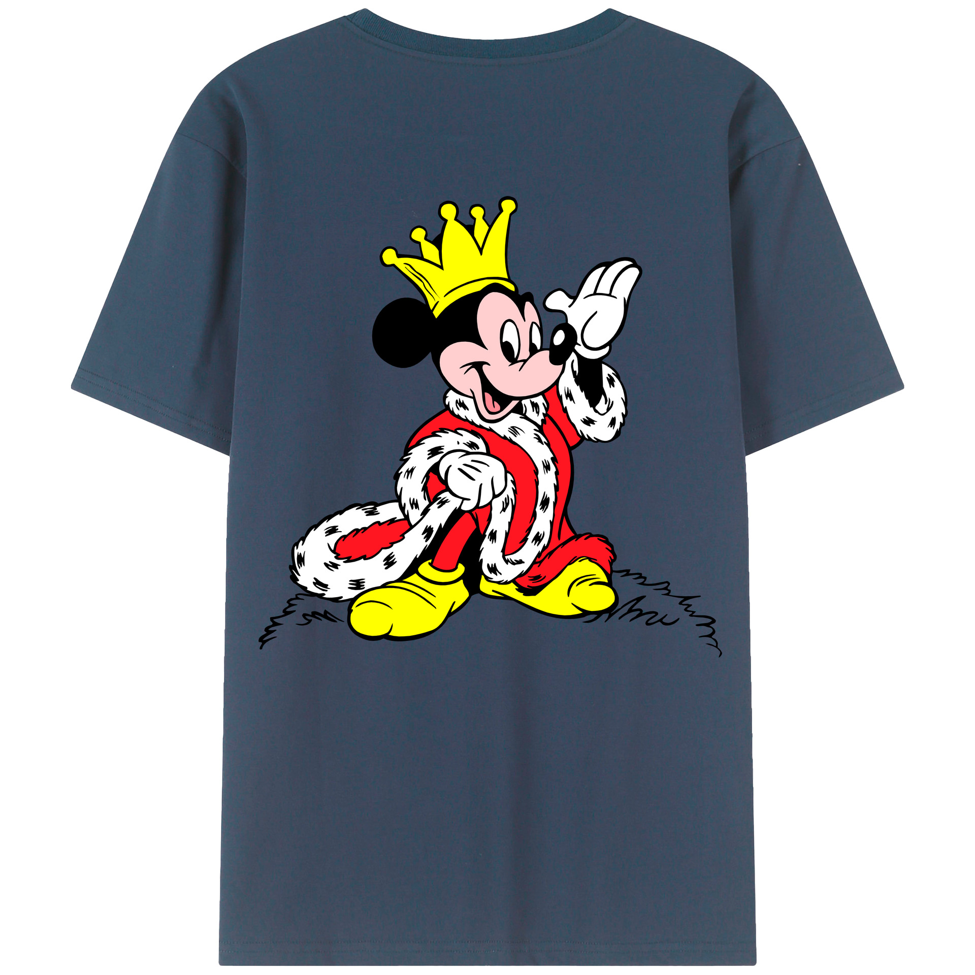 （画像用） ミッキーマウス Mickey Mouse 綿100％半袖Tシャツ（背面プリント）