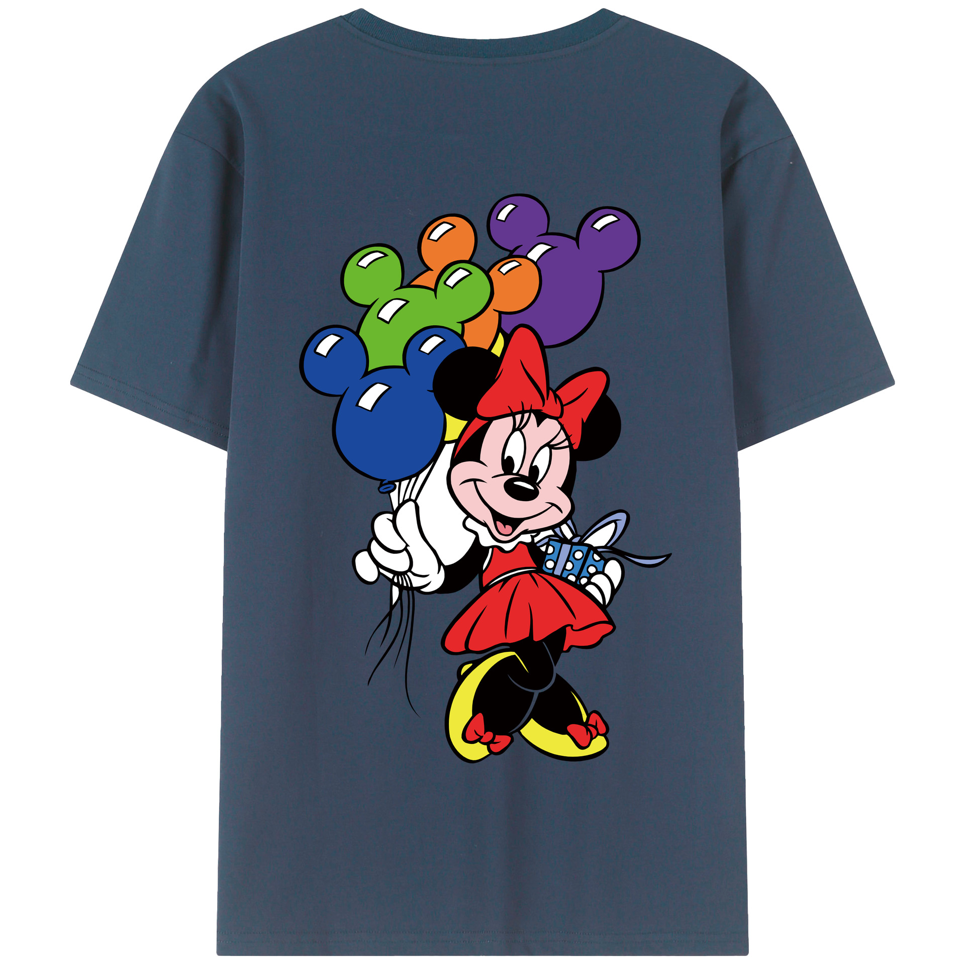 （画像用） ミッキーマウス Mickey Mouse 綿100％半袖Tシャツ（背面プリント）