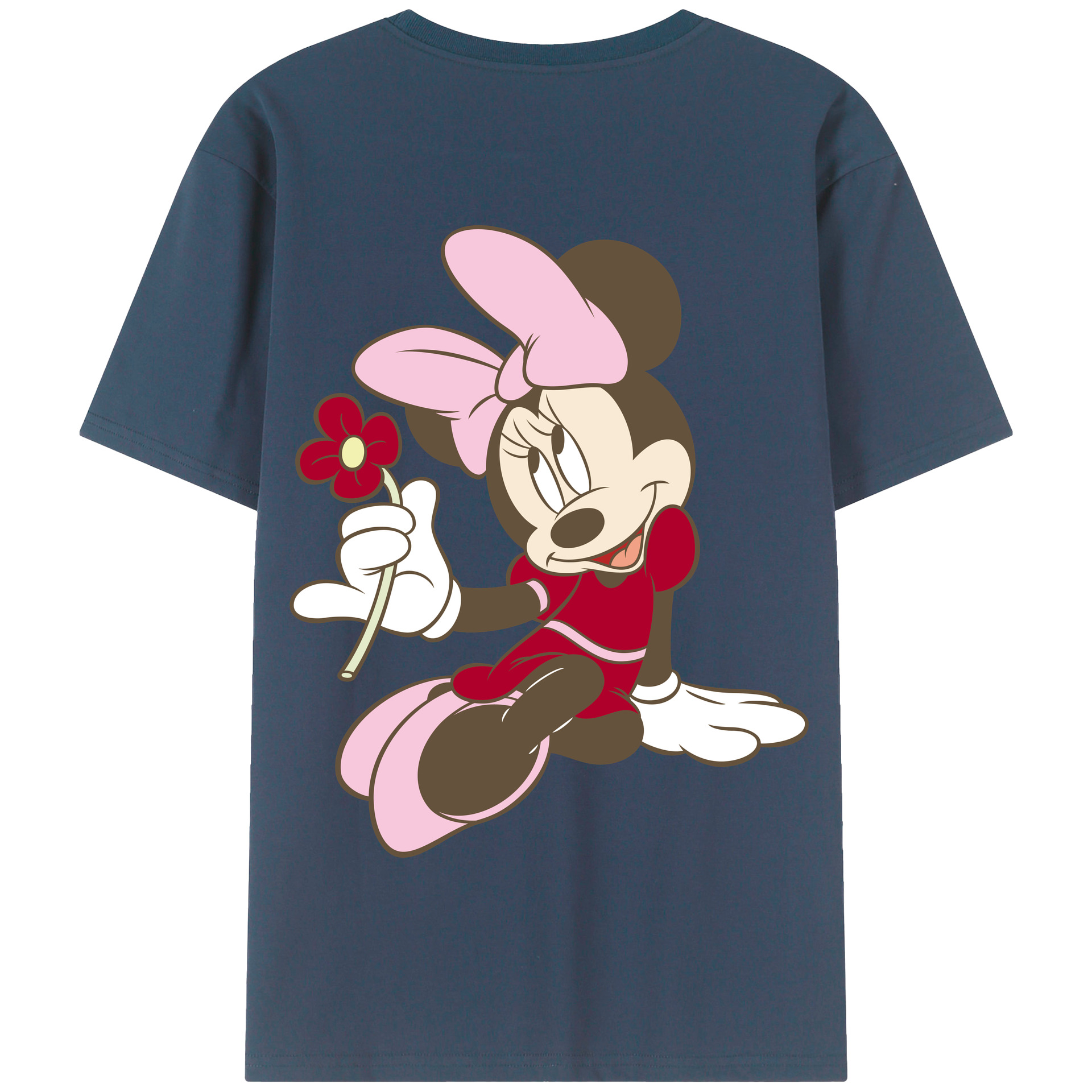 （画像用） ミッキーマウス Mickey Mouse 綿100％半袖Tシャツ（背面プリント）