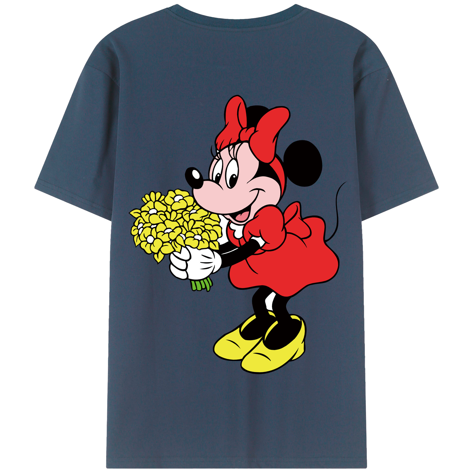 （画像用） ミッキーマウス Mickey Mouse 綿100％半袖Tシャツ（背面プリント）
