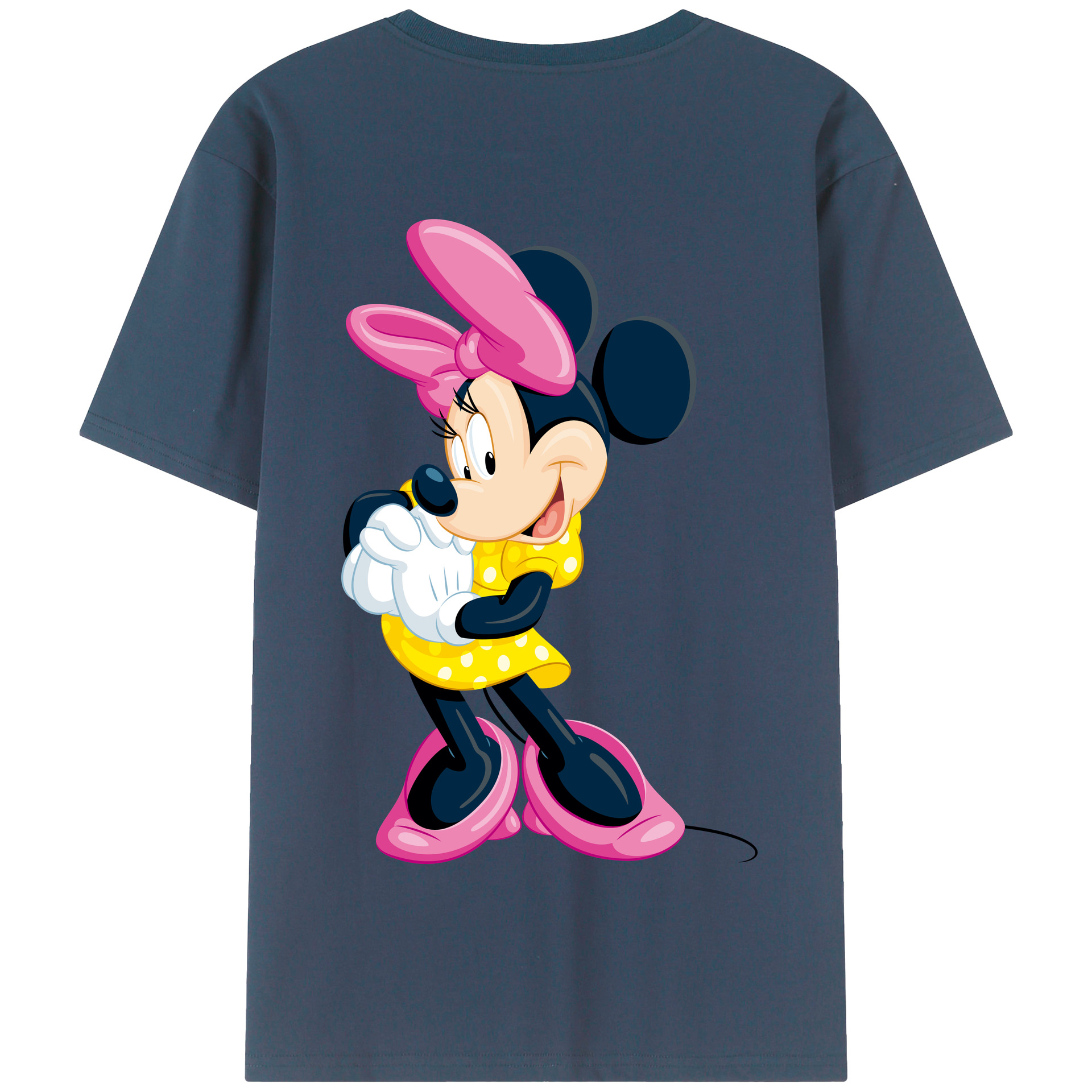 （画像用） ミッキーマウス Mickey Mouse 綿100％半袖Tシャツ（背面プリント）