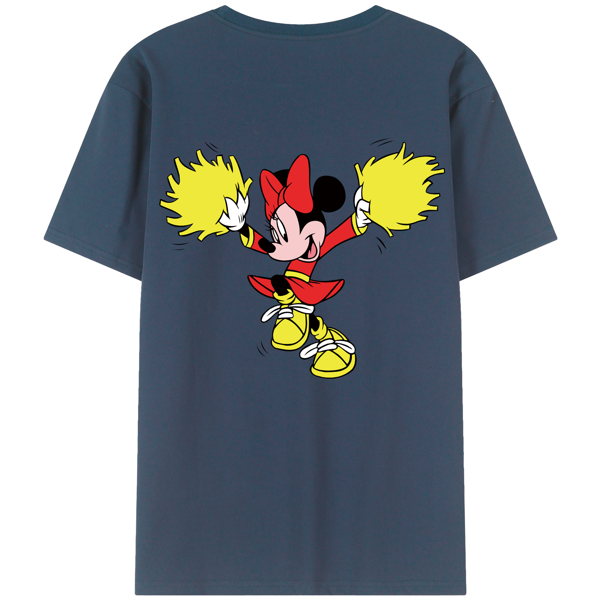 （画像用） ミッキーマウス Mickey Mouse 綿100％半袖Tシャツ（背面プリント）