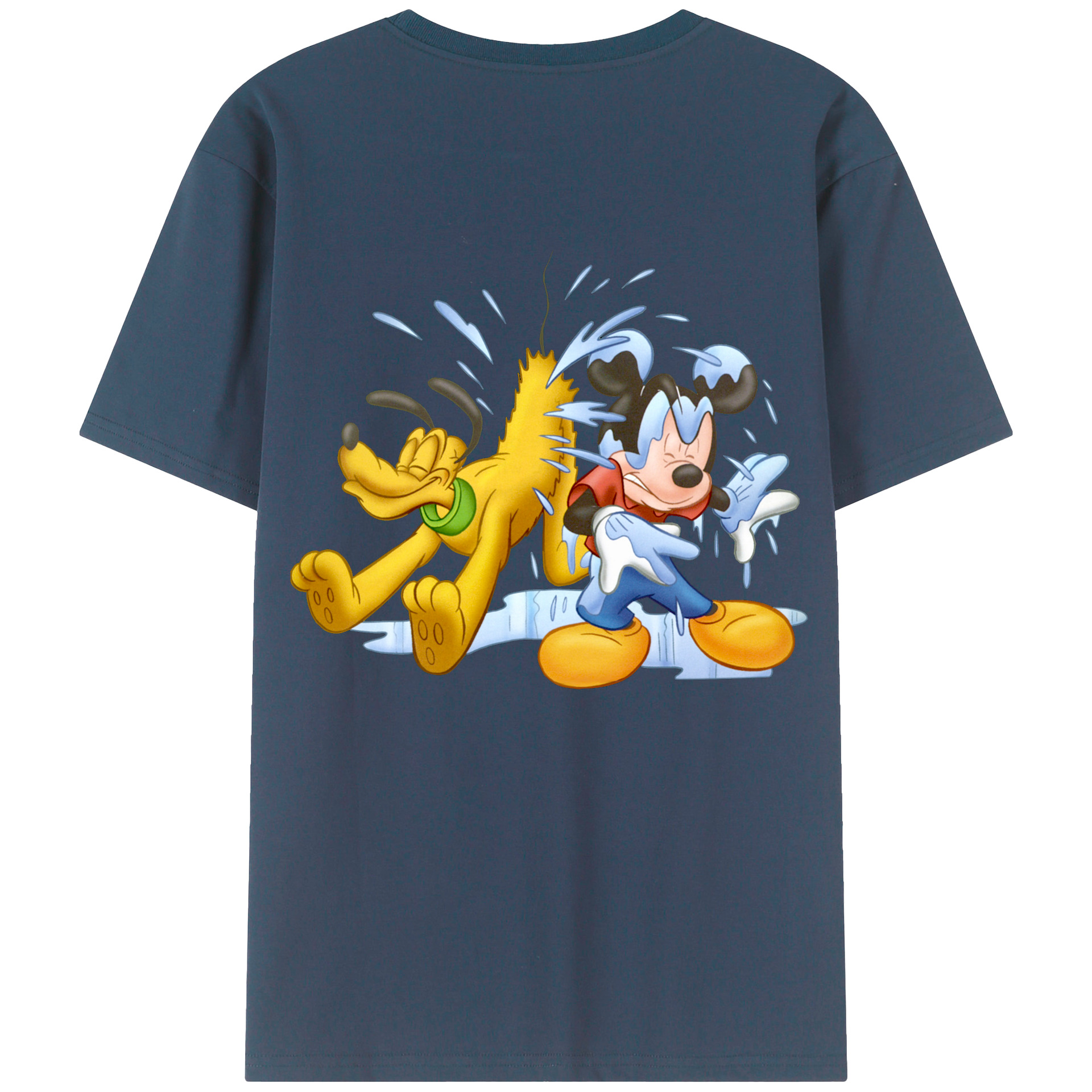 （画像用） ミッキーマウス Mickey Mouse 綿100％半袖Tシャツ（背面プリント）