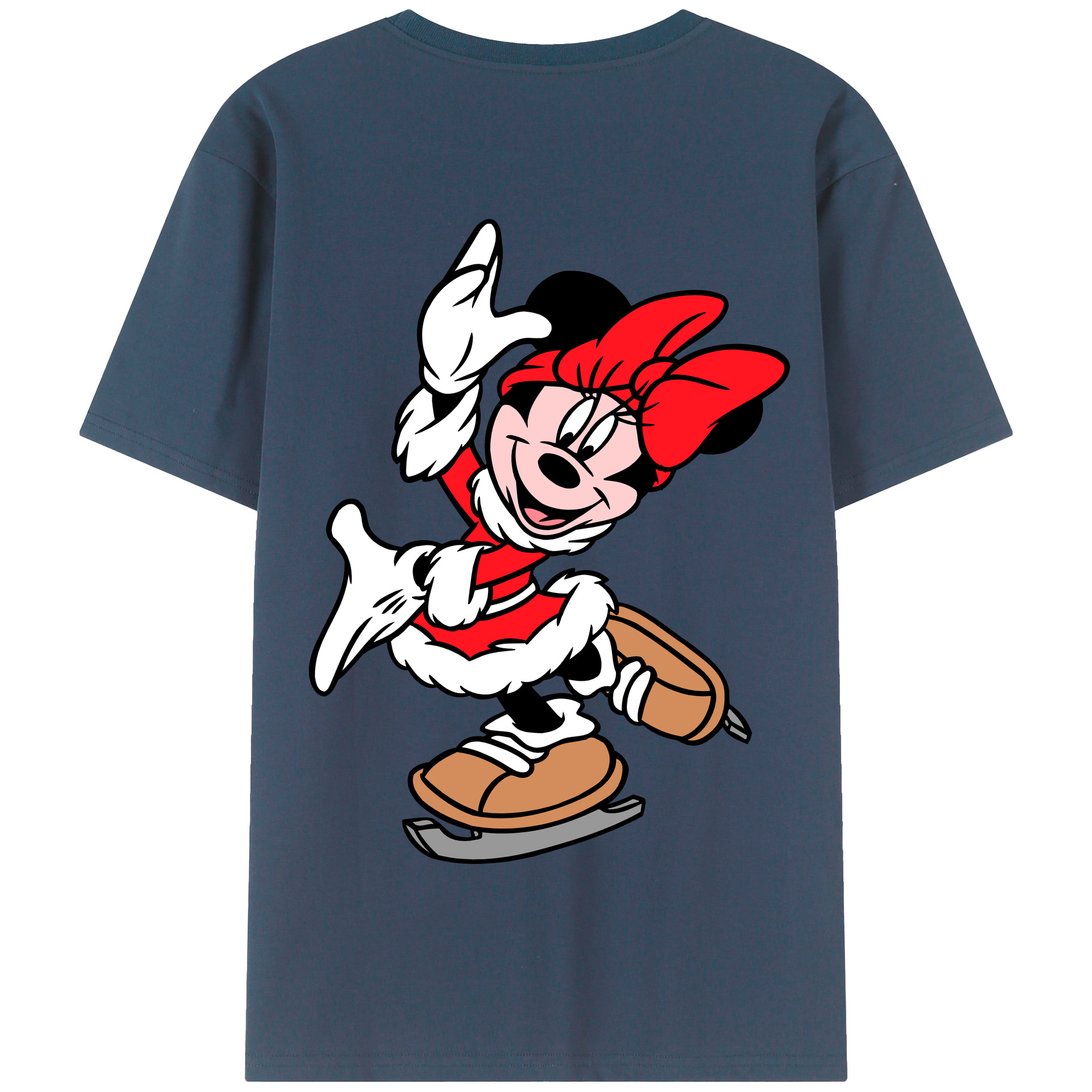 （画像用） ミッキーマウス Mickey Mouse 綿100％半袖Tシャツ（背面プリント）