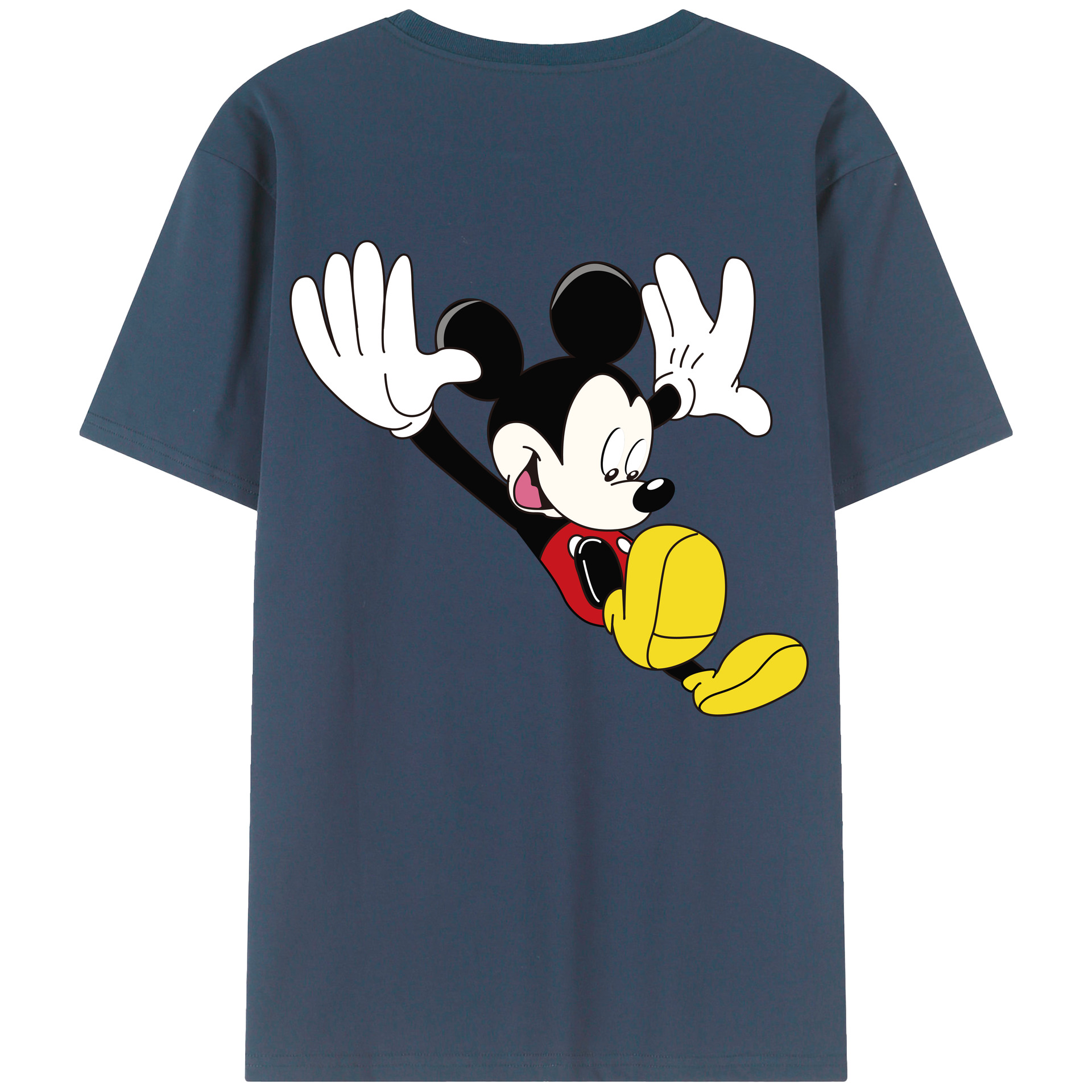 （画像用） ミッキーマウス Mickey Mouse 綿100％半袖Tシャツ（背面プリント）