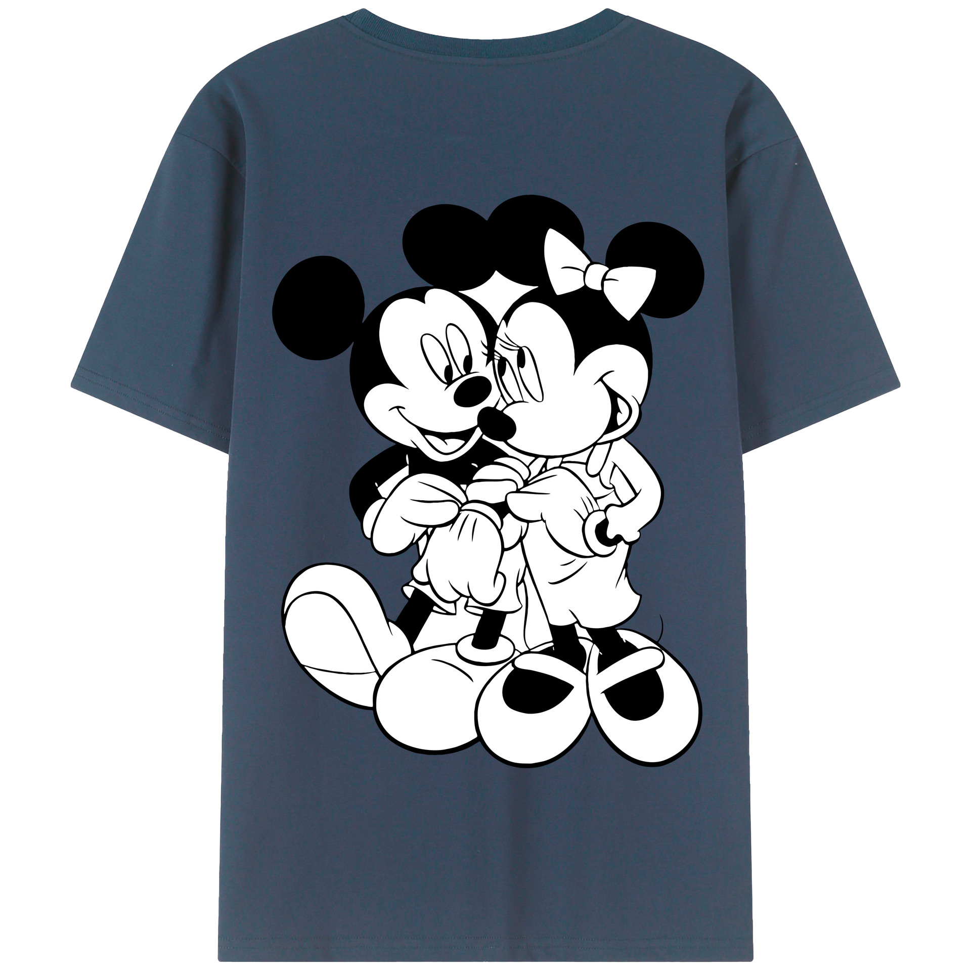 （画像用） ミッキーマウス Mickey Mouse 綿100％半袖Tシャツ（背面プリント）