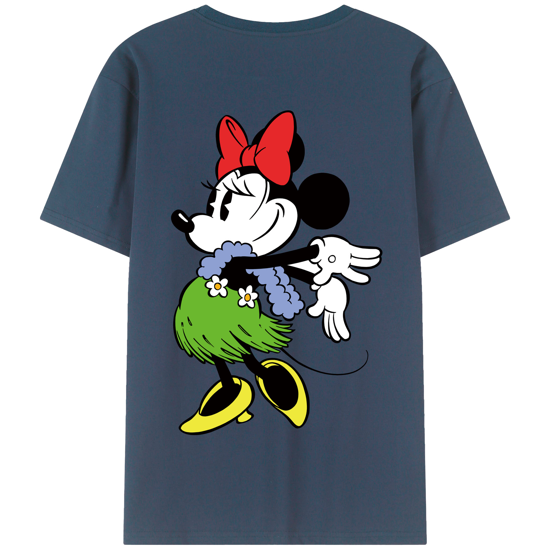（画像用） ミッキーマウス Mickey Mouse 綿100％半袖Tシャツ（背面プリント）