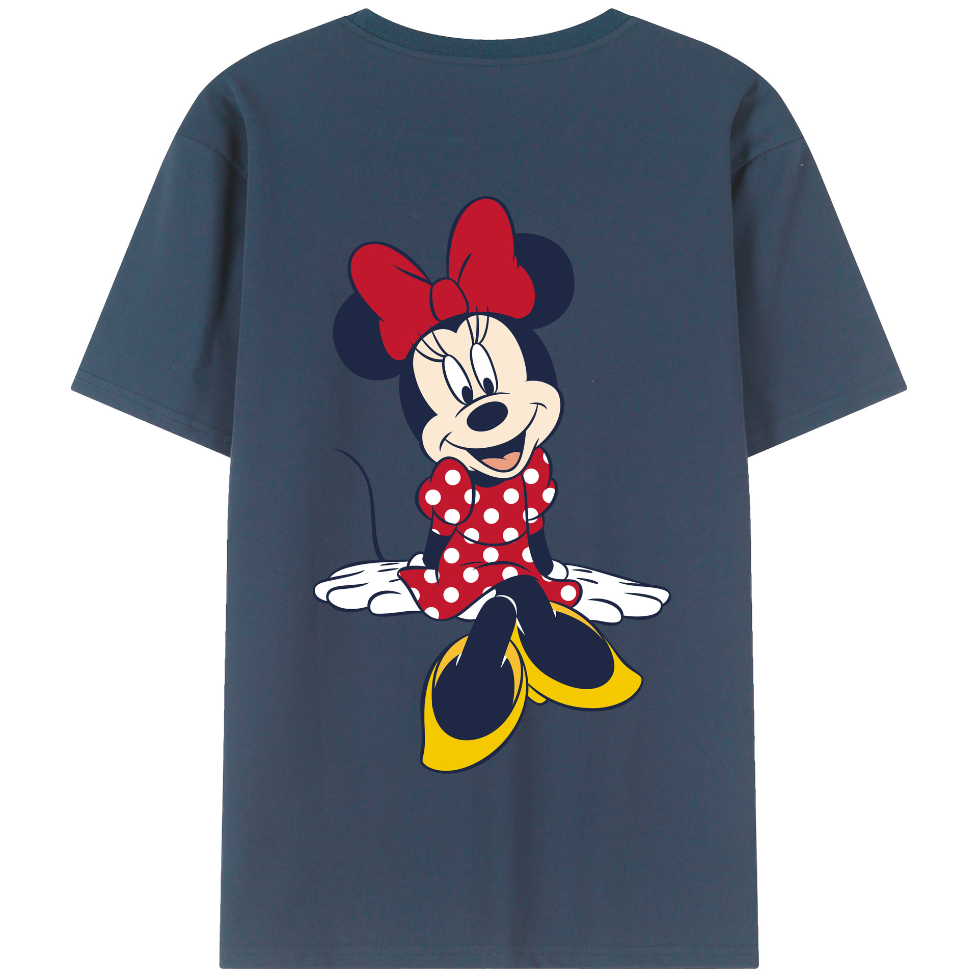 （画像用） ミッキーマウス Mickey Mouse 綿100％半袖Tシャツ（背面プリント）