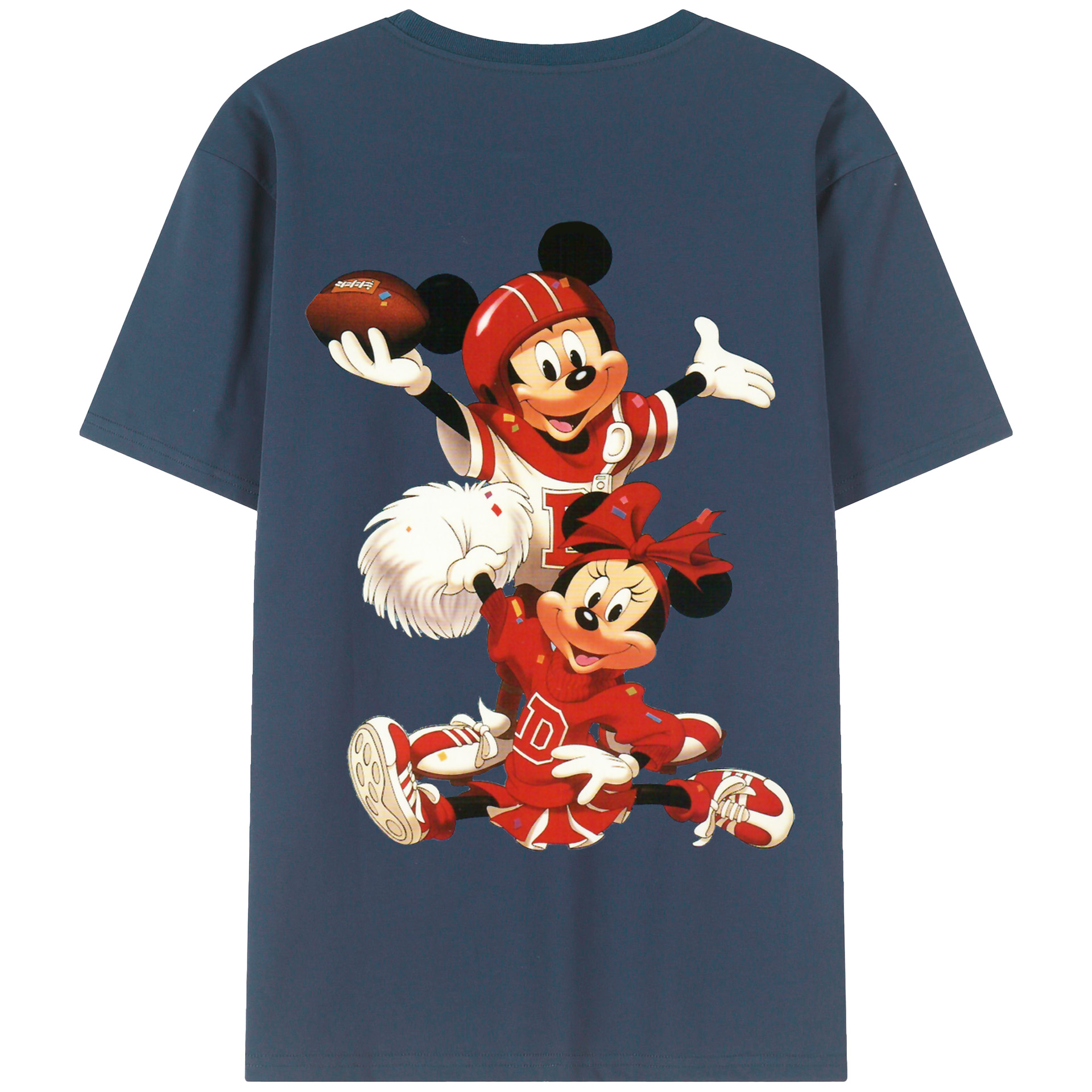 （画像用） ミッキーマウス Mickey Mouse 綿100％半袖Tシャツ（背面プリント）