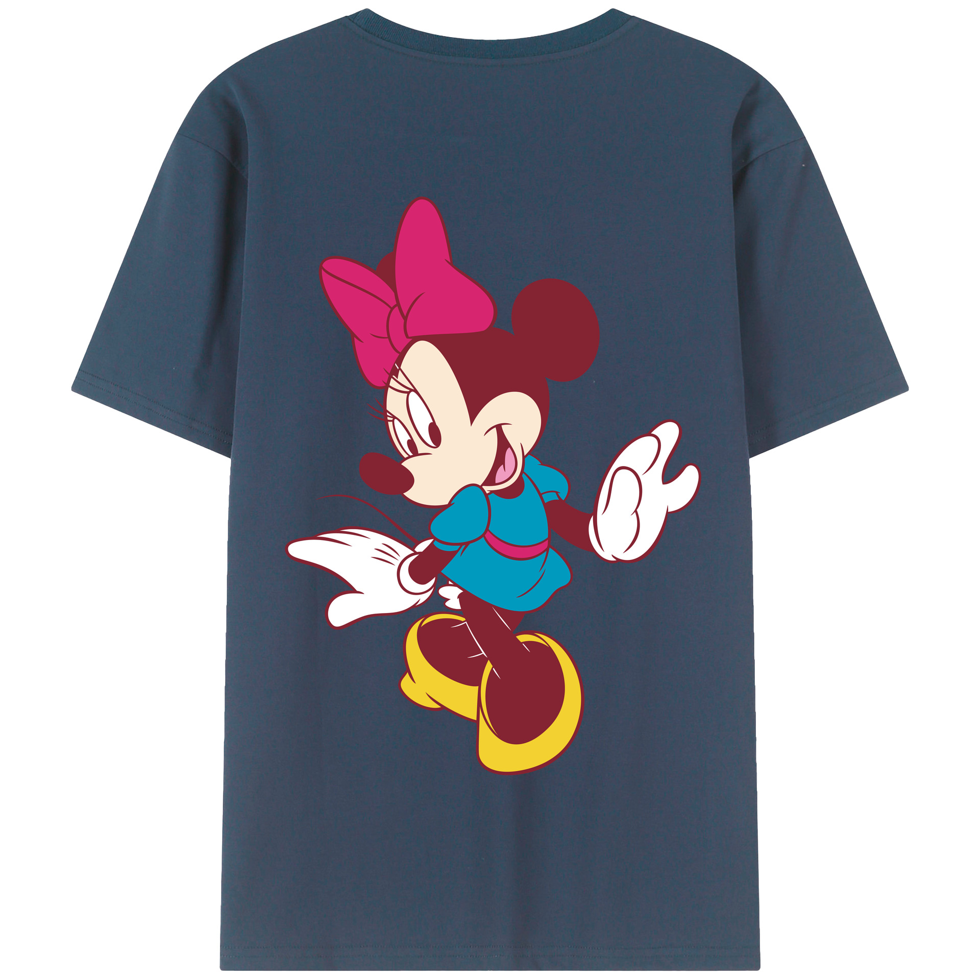 （画像用） ミッキーマウス Mickey Mouse 綿100％半袖Tシャツ（背面プリント）