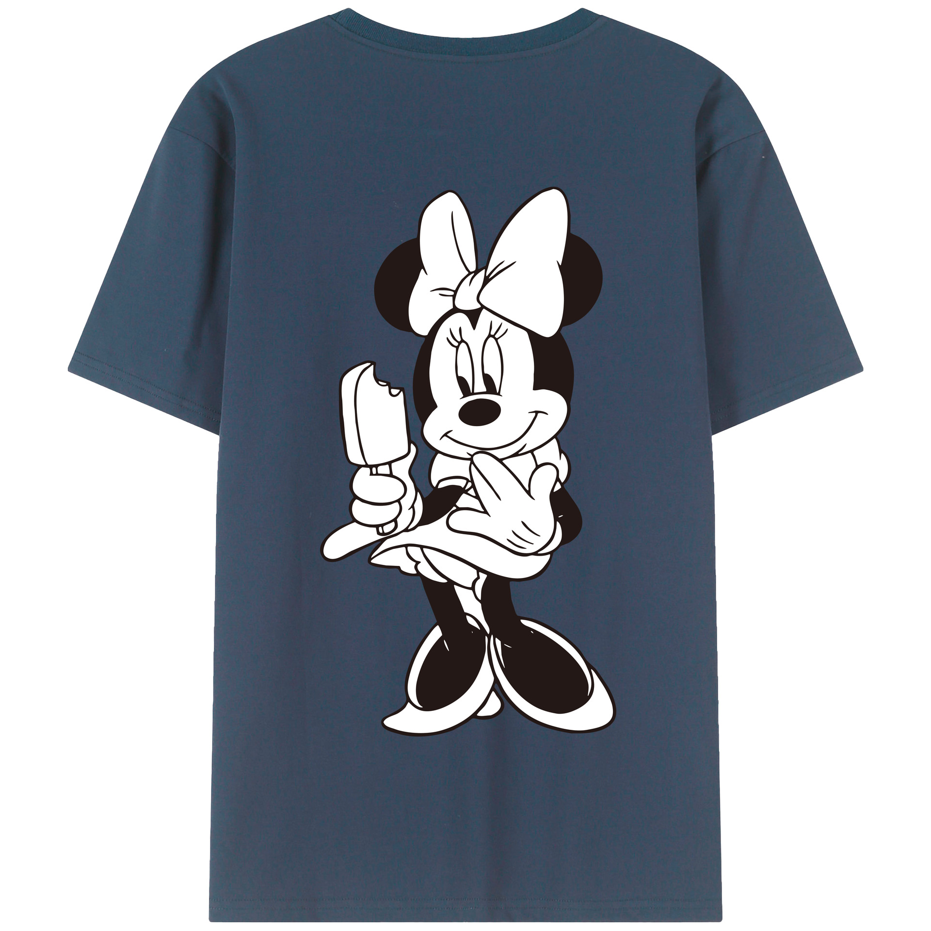 （画像用） ミッキーマウス Mickey Mouse 綿100％半袖Tシャツ（背面プリント）