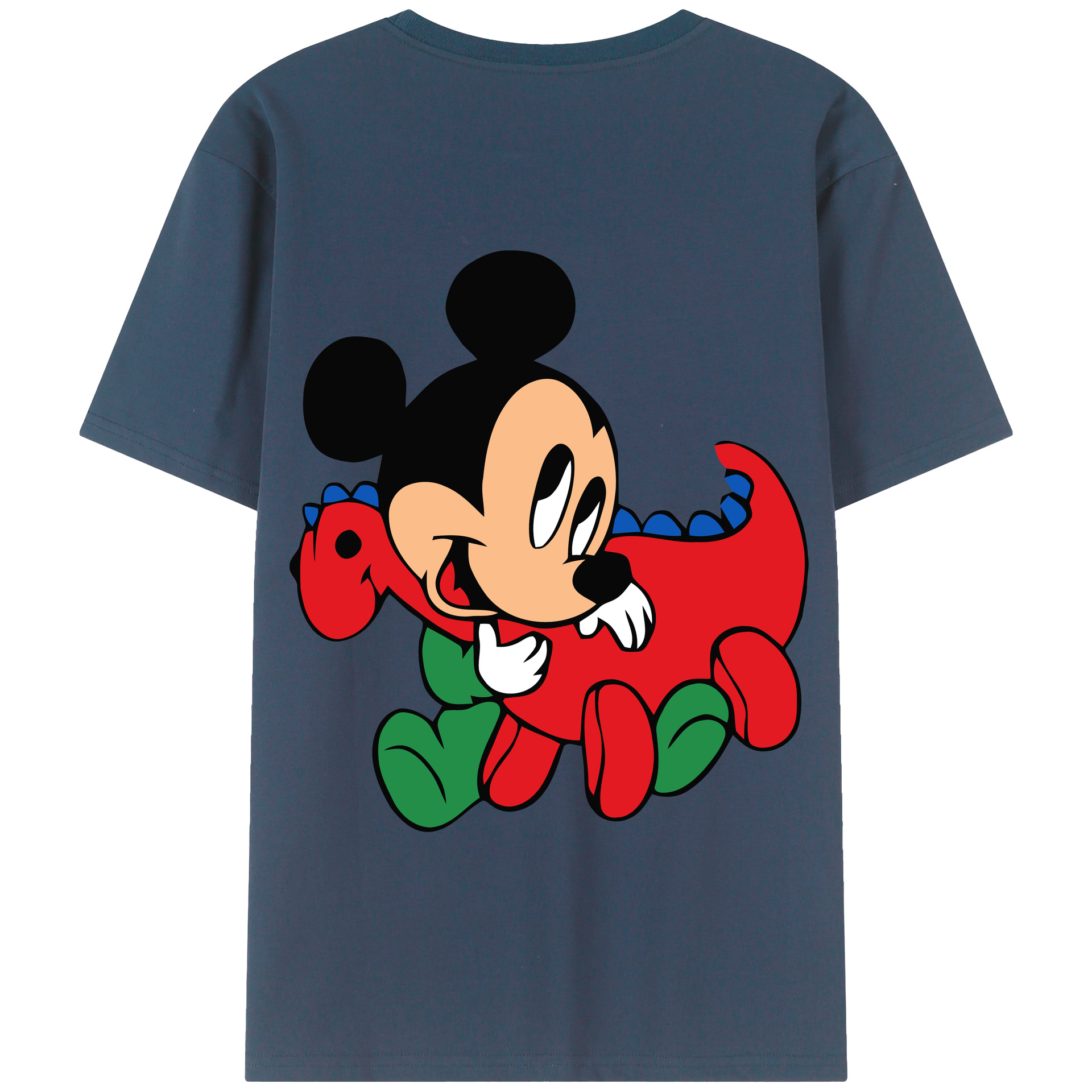（画像用） ミッキーマウス Mickey Mouse 綿100％半袖Tシャツ（背面プリント）
