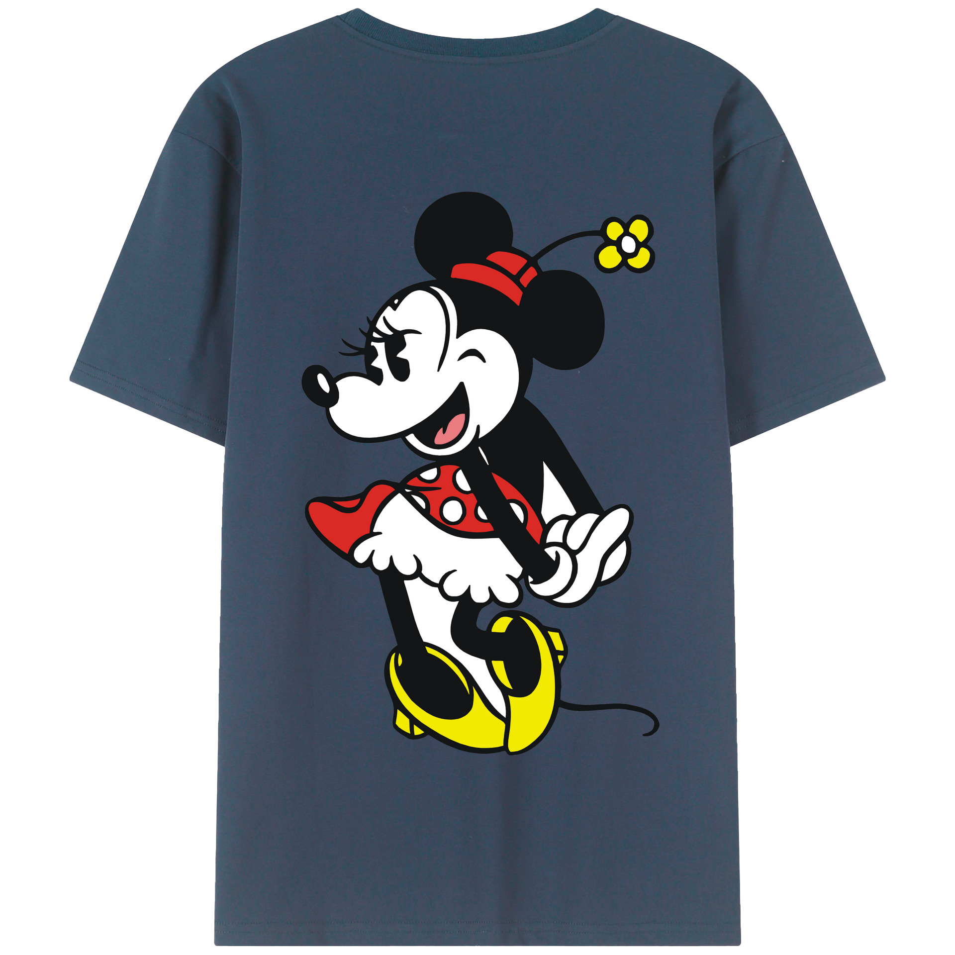 （画像用） ミッキーマウス Mickey Mouse 綿100％半袖Tシャツ（背面プリント）