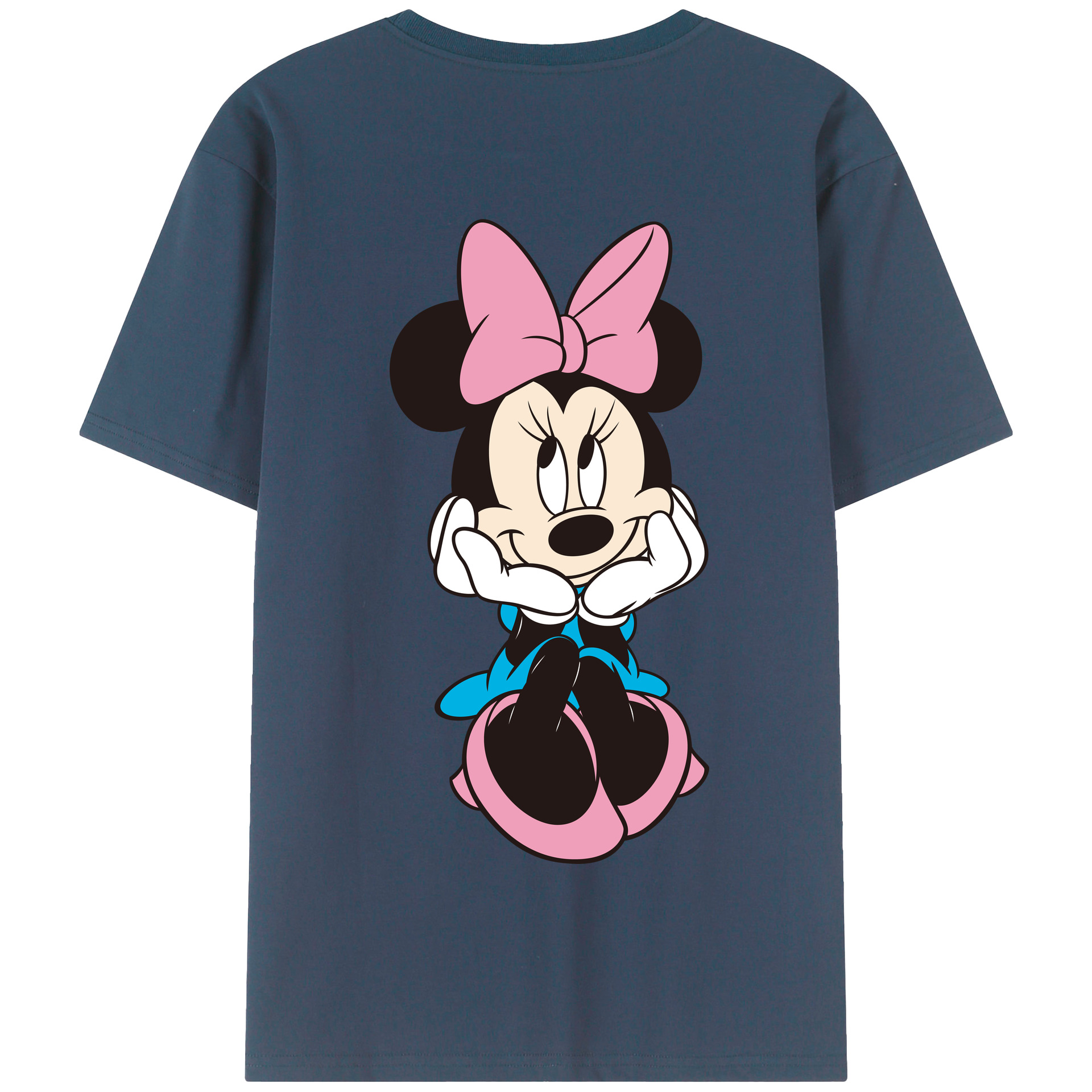 （画像用） ミッキーマウス Mickey Mouse 綿100％半袖Tシャツ（背面プリント）