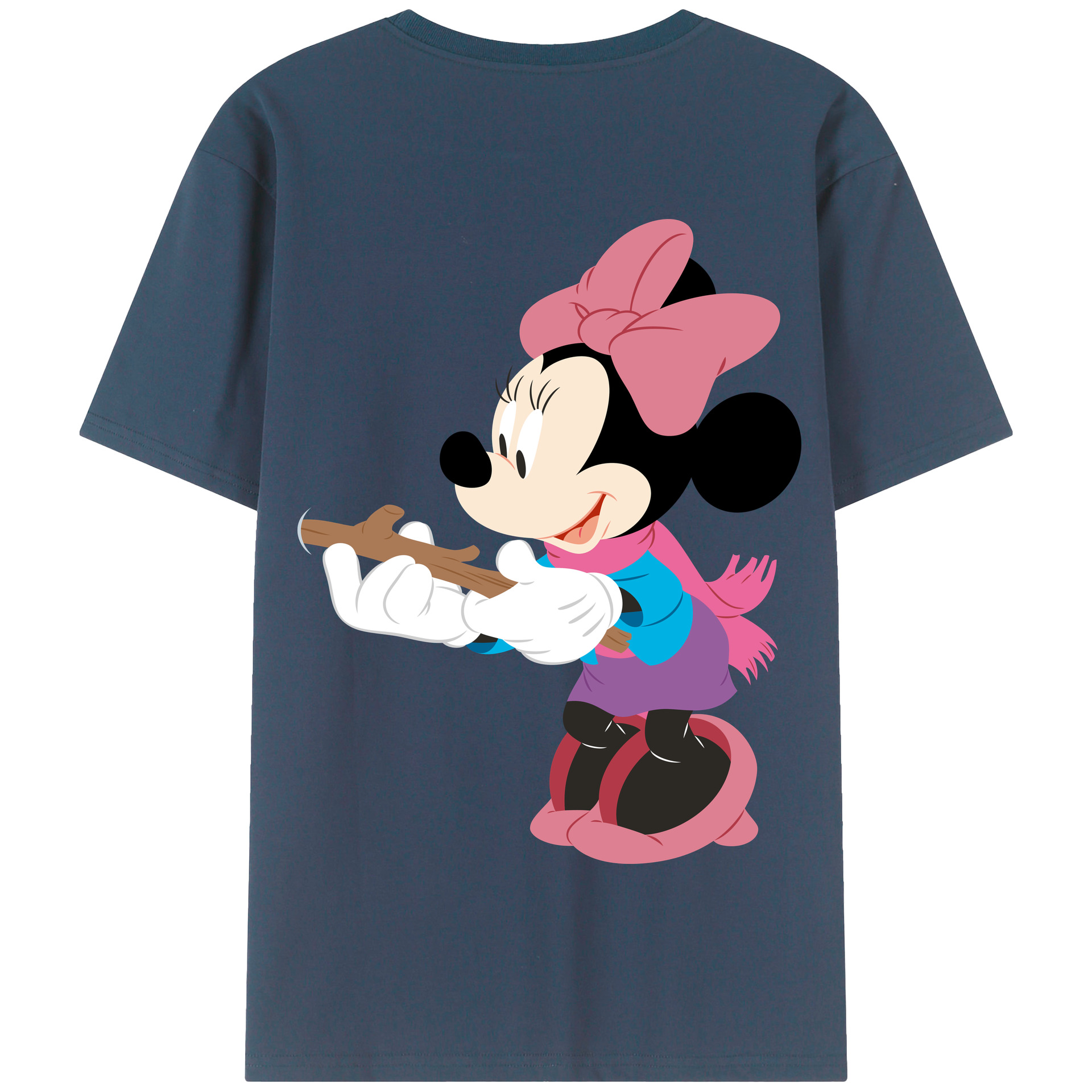 （画像用） ミッキーマウス Mickey Mouse 綿100％半袖Tシャツ（背面プリント）