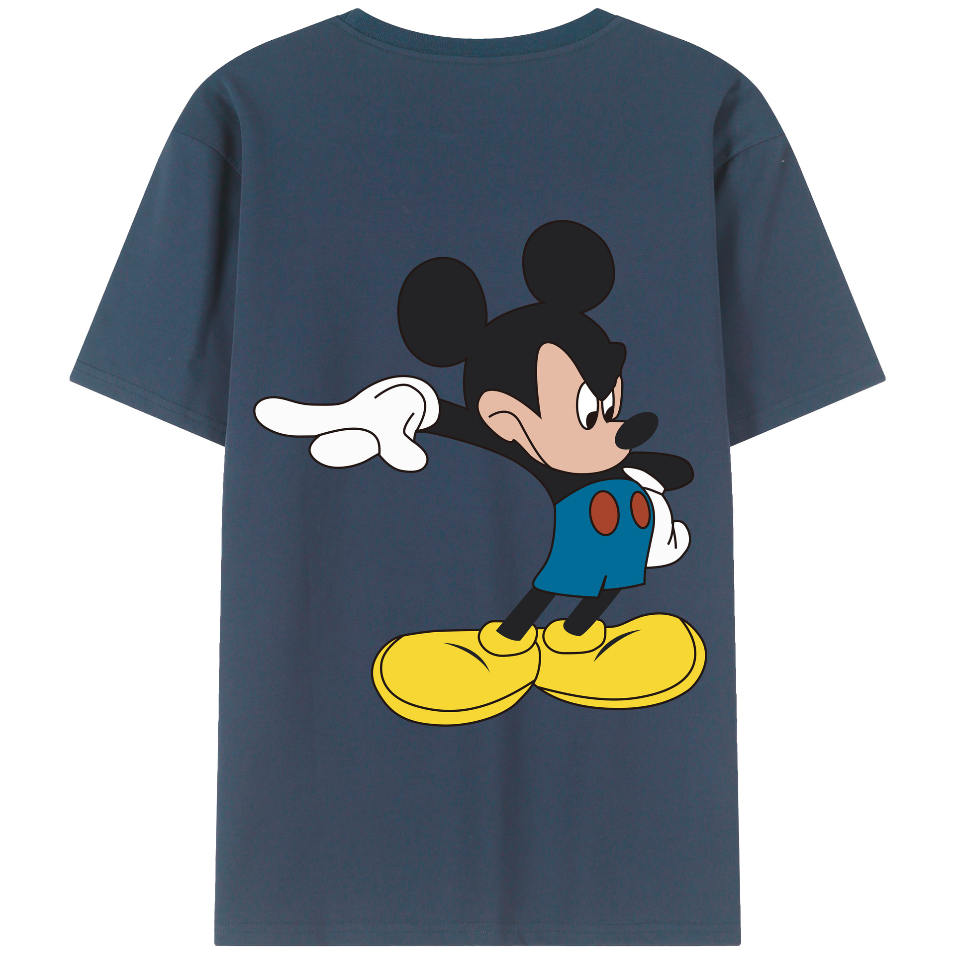 （画像用） ミッキーマウス Mickey Mouse 綿100％半袖Tシャツ（背面プリント）