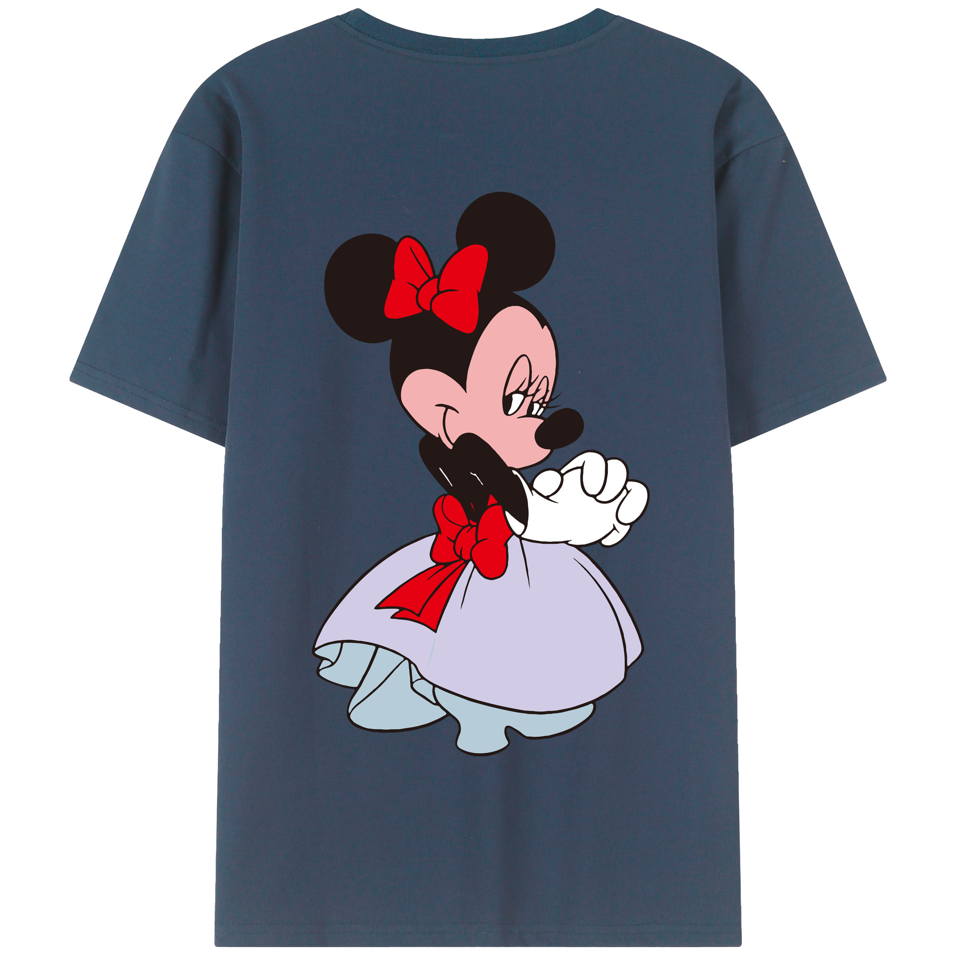 （画像用） ミッキーマウス Mickey Mouse 綿100％半袖Tシャツ（背面プリント）