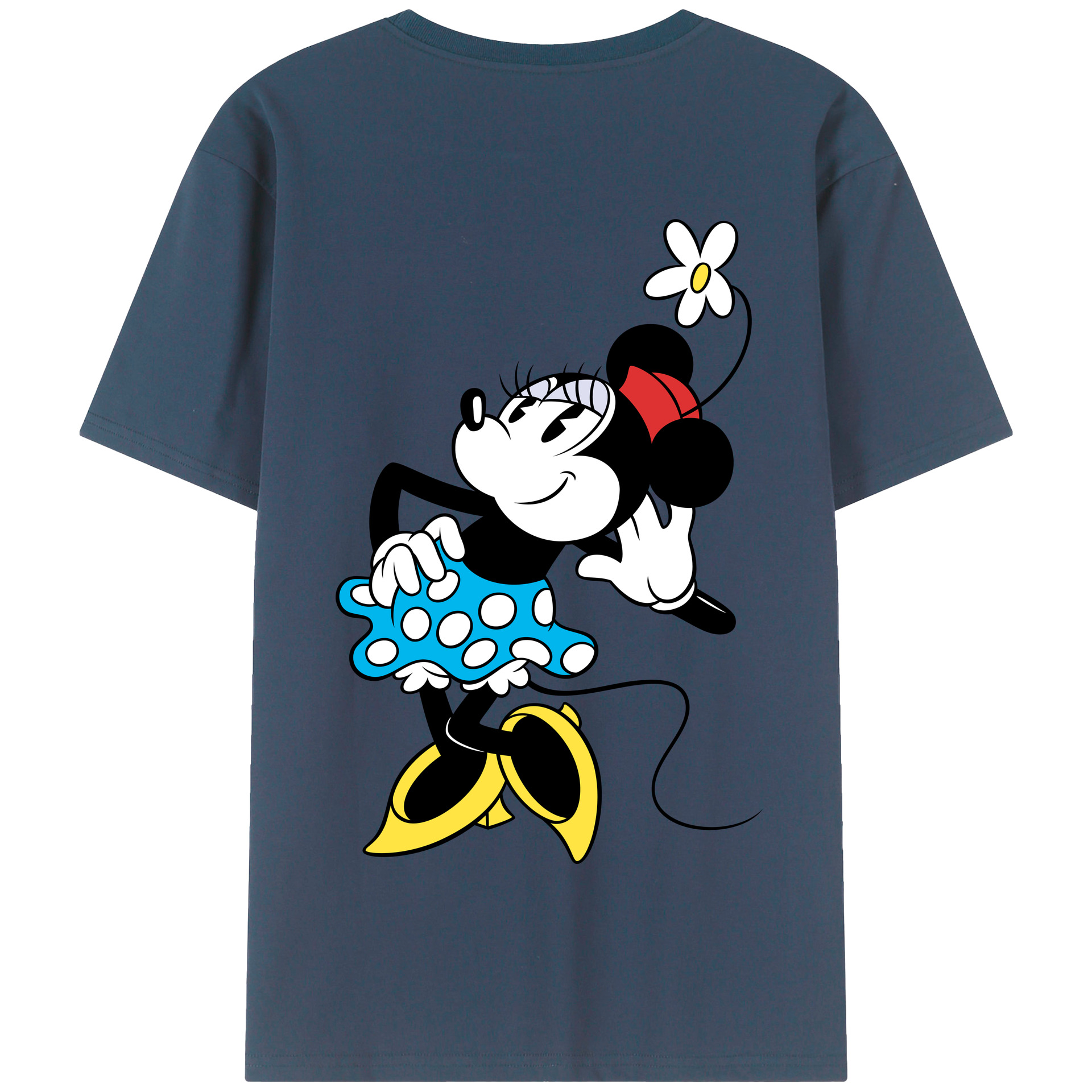 （画像用） ミッキーマウス Mickey Mouse 綿100％半袖Tシャツ（背面プリント）
