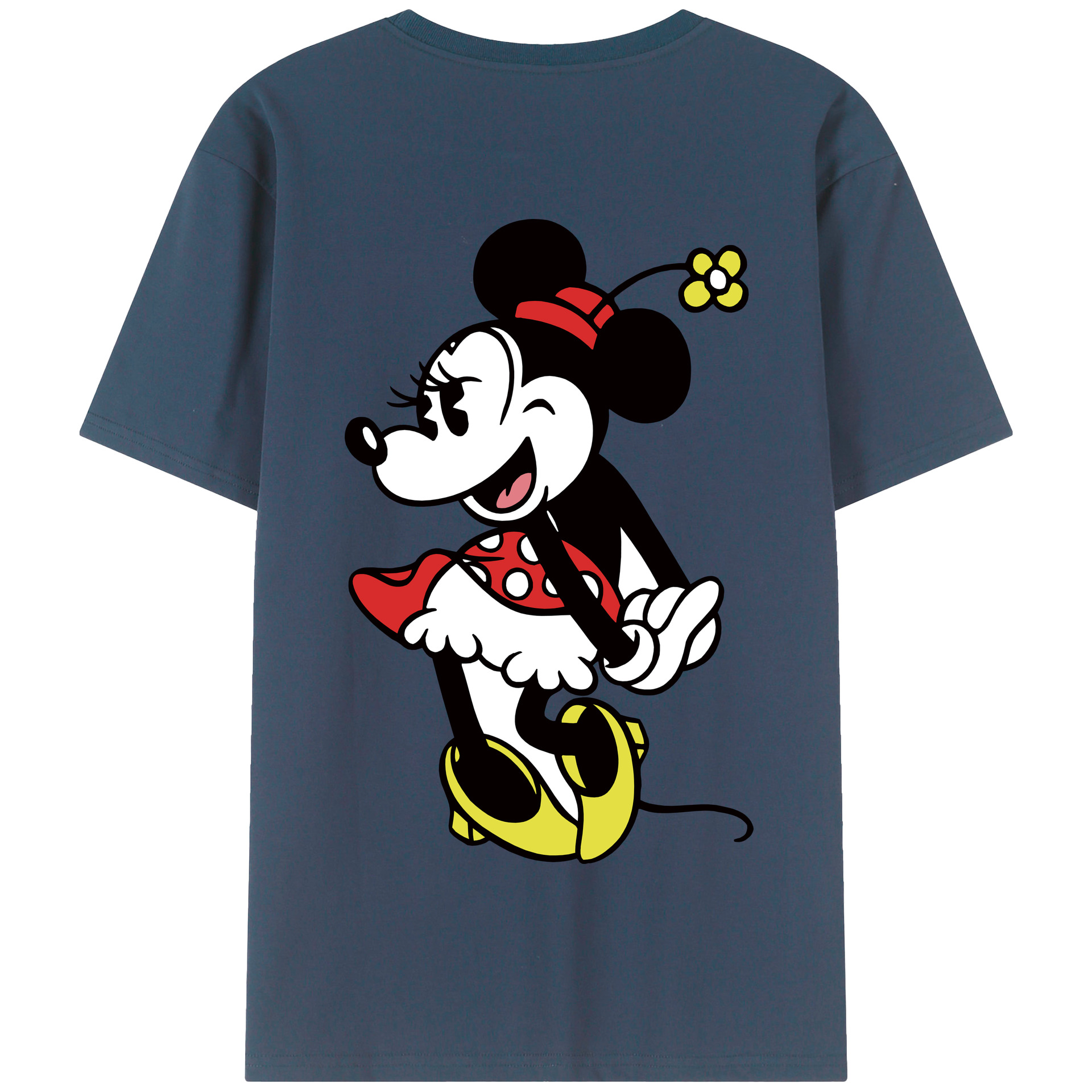 （画像用） ミッキーマウス Mickey Mouse 綿100％半袖Tシャツ（背面プリント）