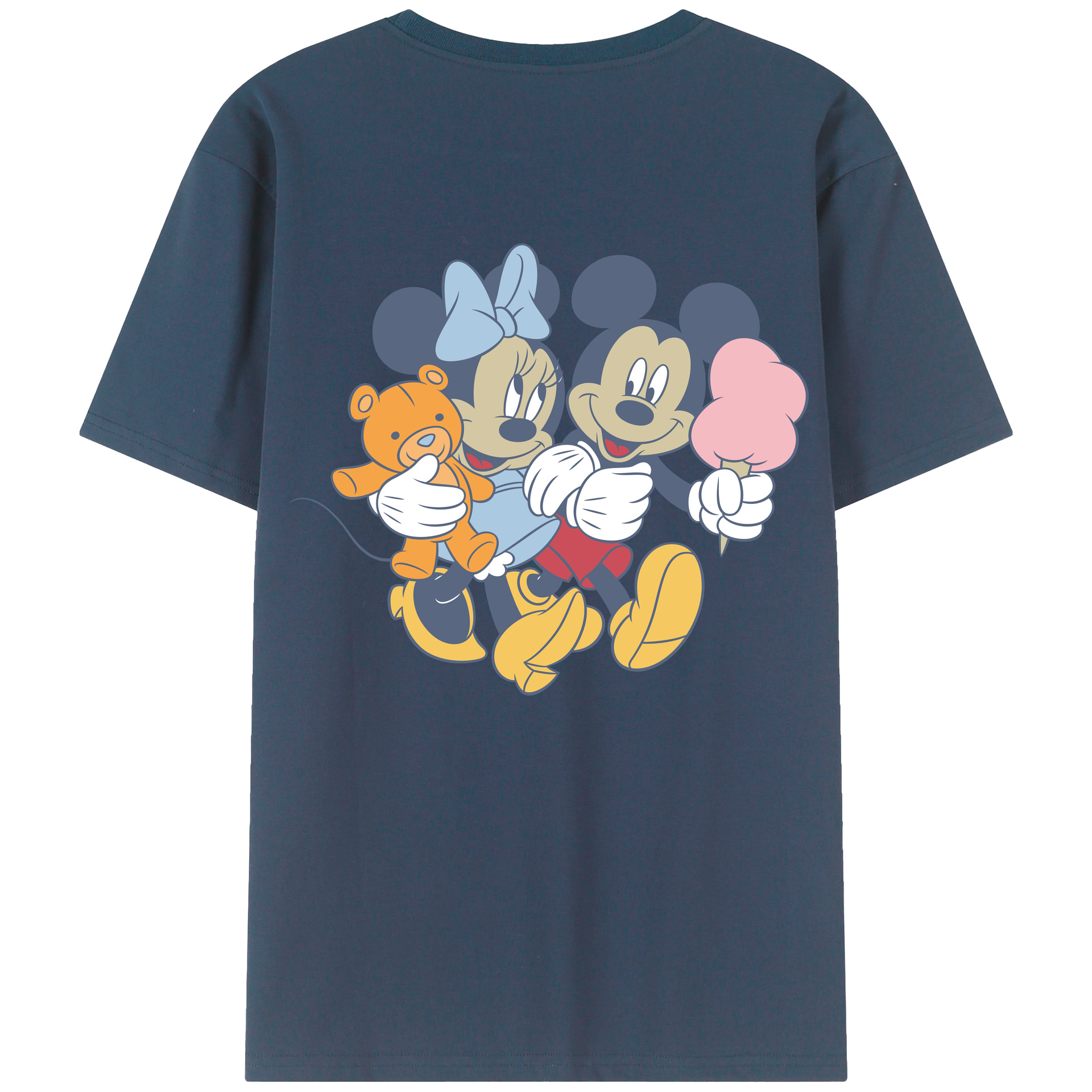 （画像用） ミッキーマウス Mickey Mouse 綿100％半袖Tシャツ（背面プリント）