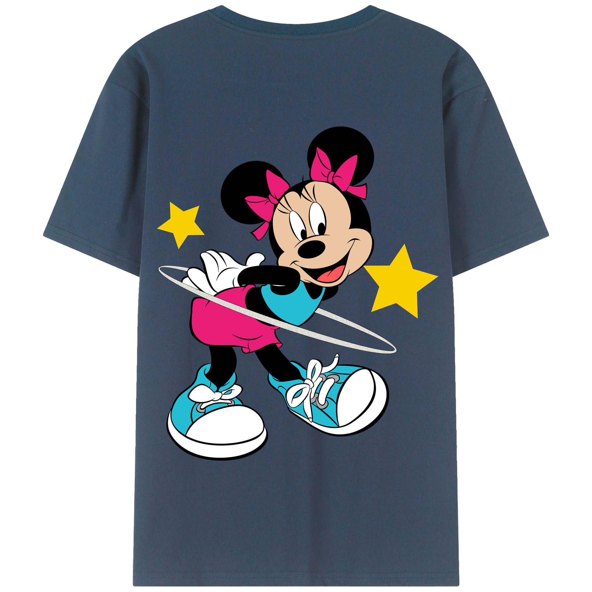 （画像用） ミッキーマウス Mickey Mouse 綿100％半袖Tシャツ（背面プリント）