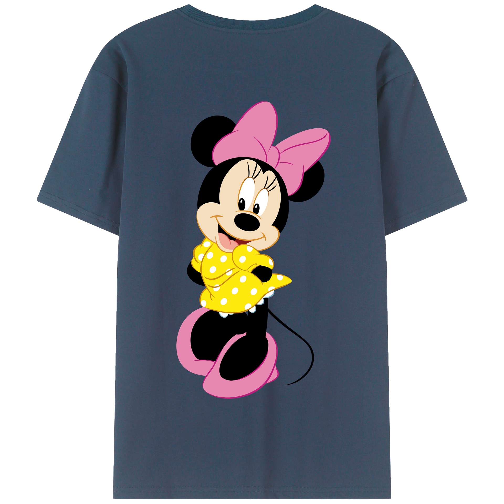 （画像用） ミッキーマウス Mickey Mouse 綿100％半袖Tシャツ（背面プリント）
