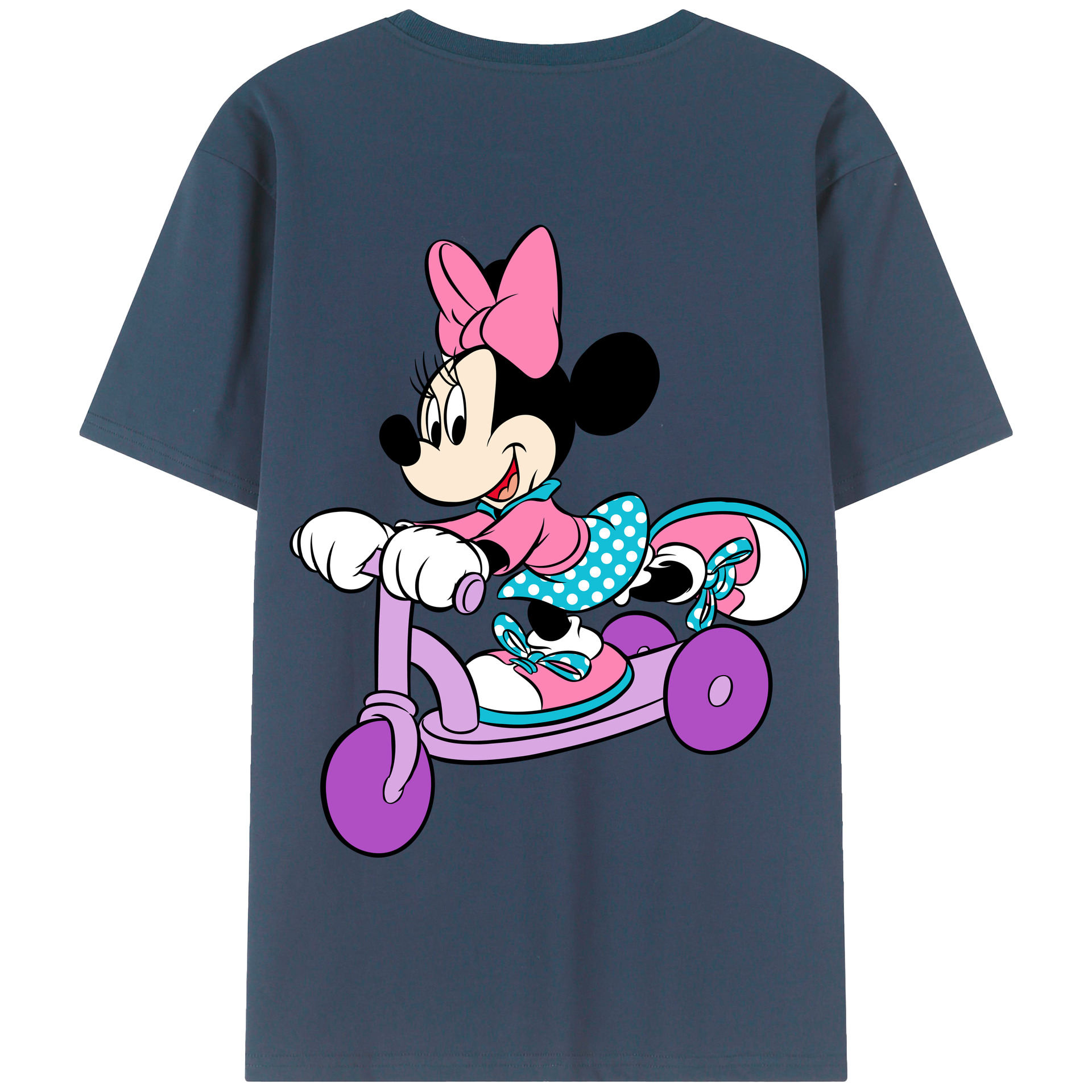 （画像用） ミッキーマウス Mickey Mouse 綿100％半袖Tシャツ（背面プリント）