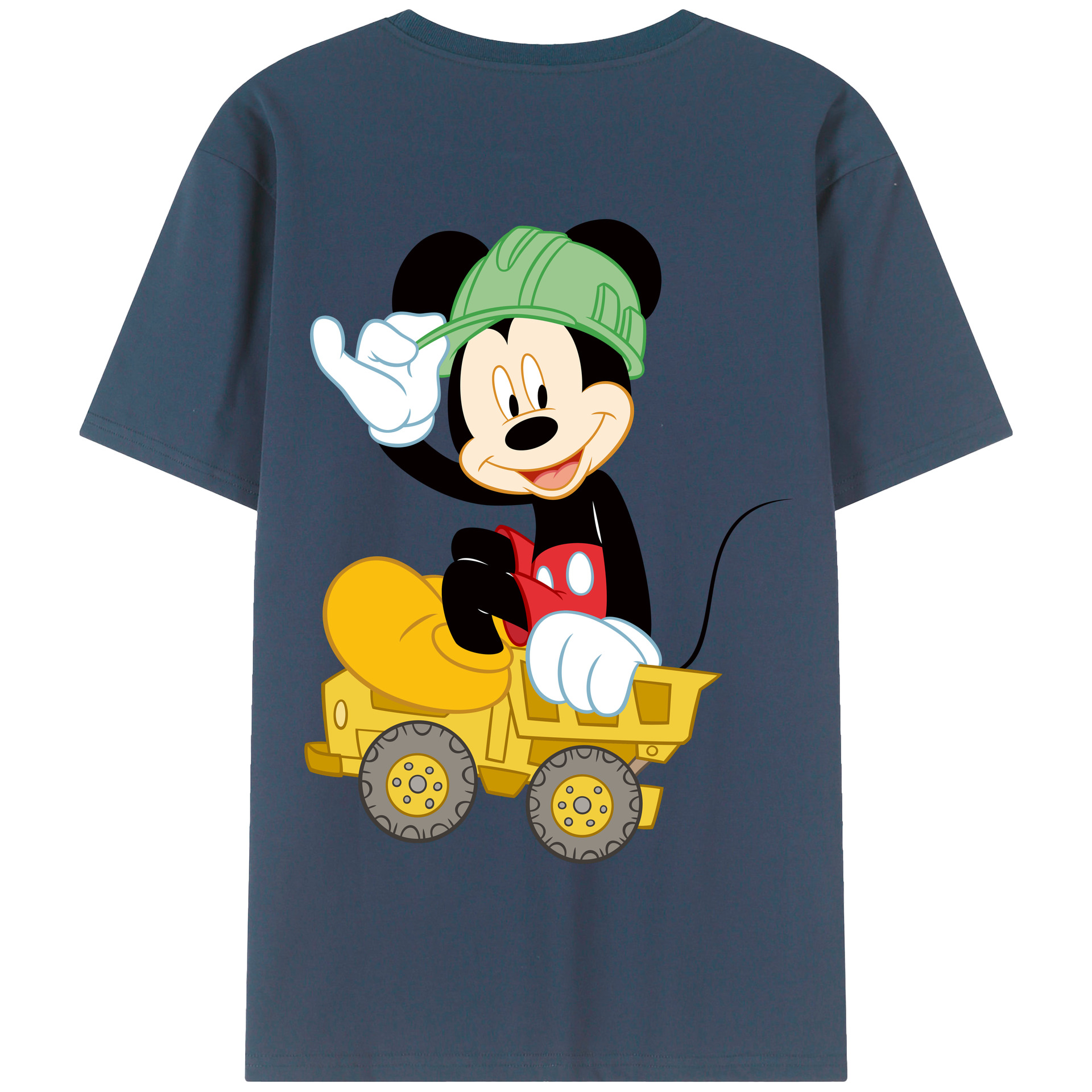 （画像用） ミッキーマウス Mickey Mouse 綿100％半袖Tシャツ（背面プリント）