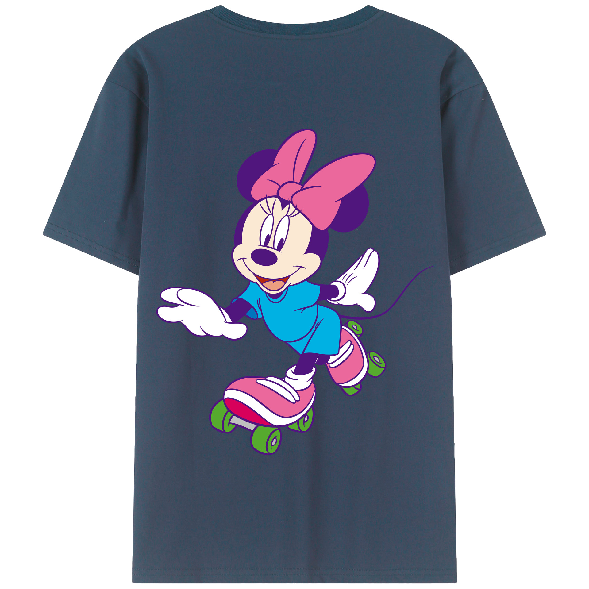 （画像用） ミッキーマウス Mickey Mouse 綿100％半袖Tシャツ（背面プリント）