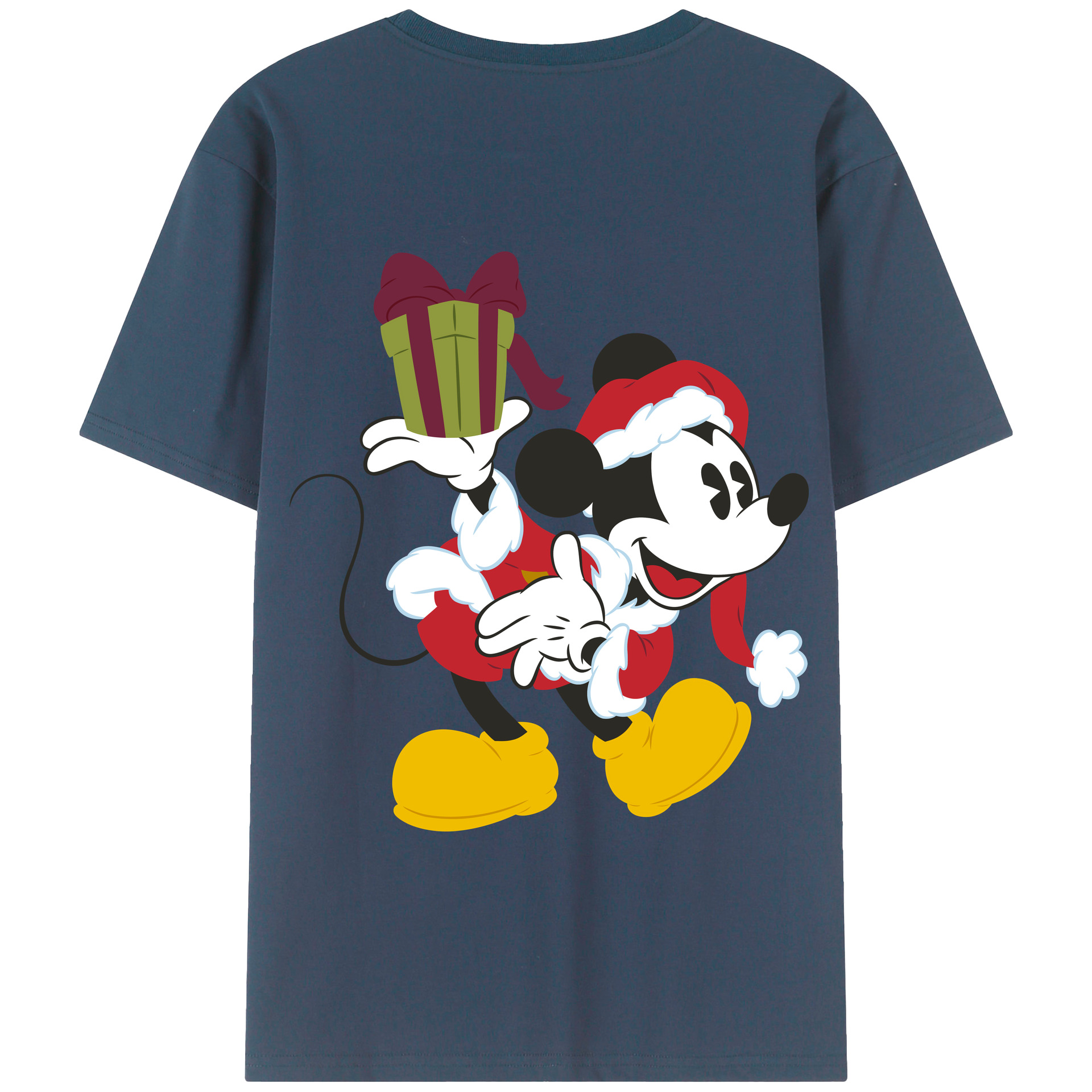（画像用） ミッキーマウス Mickey Mouse 綿100％半袖Tシャツ（背面プリント）