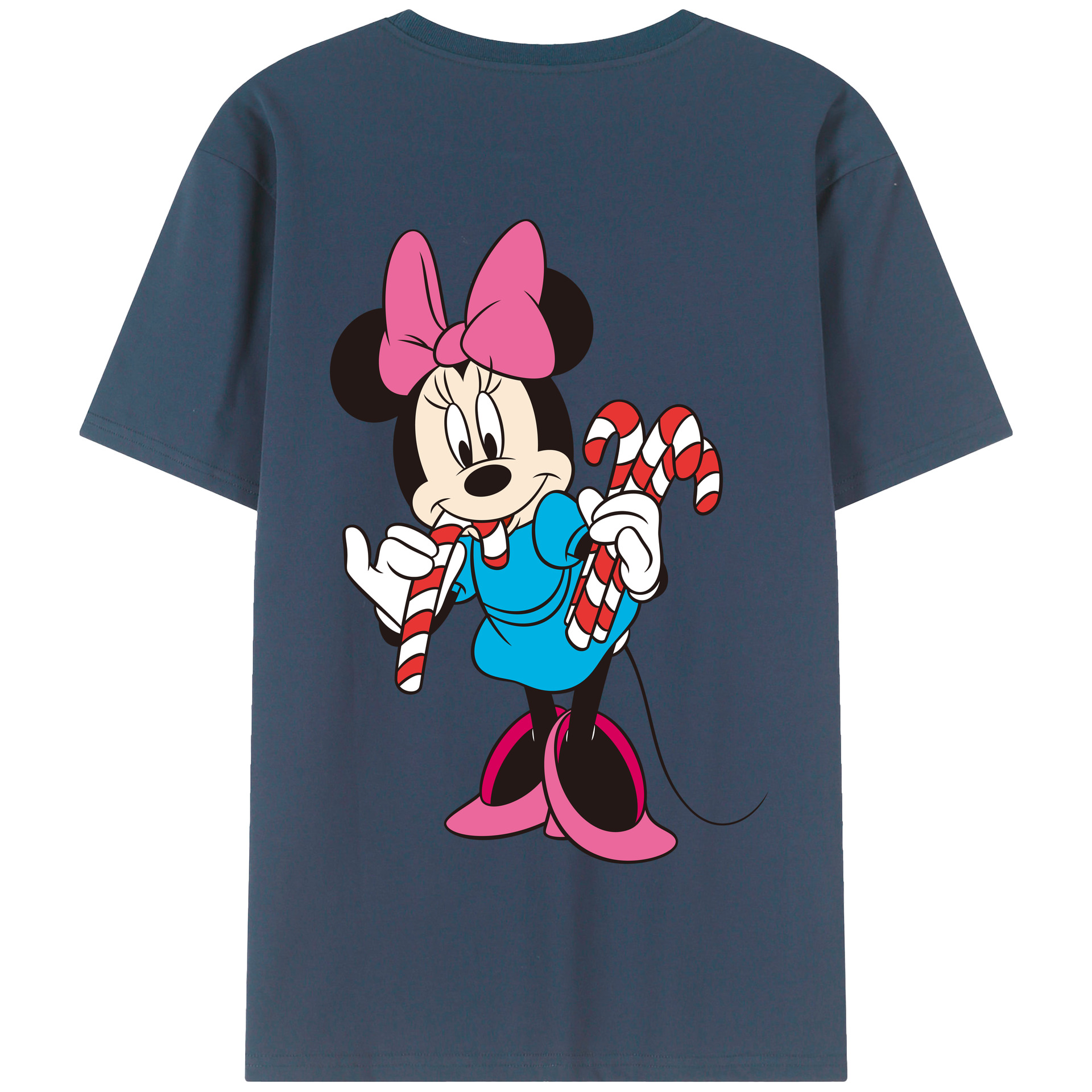 （画像用） ミッキーマウス Mickey Mouse 綿100％半袖Tシャツ（背面プリント）