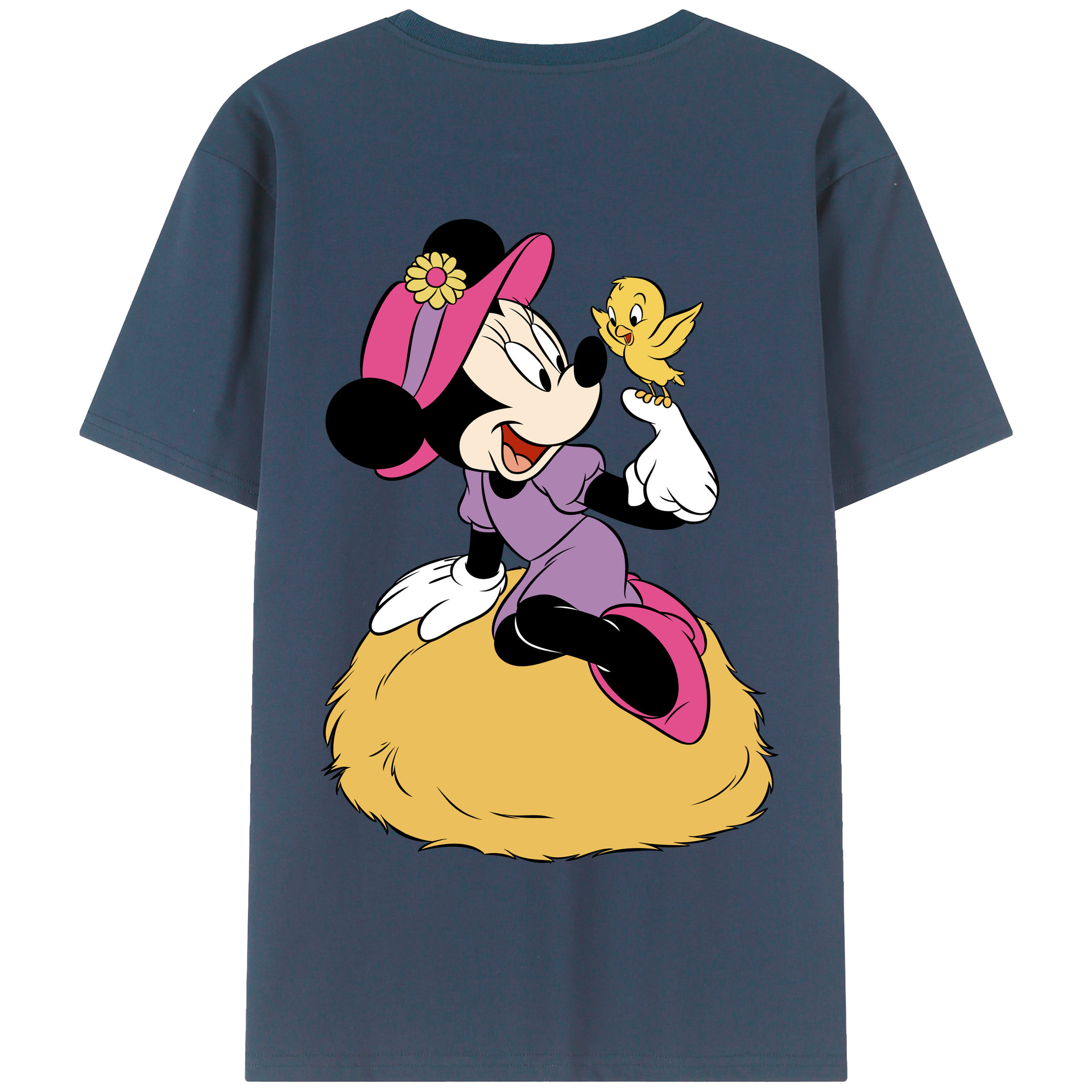 （画像用） ミッキーマウス Mickey Mouse 綿100％半袖Tシャツ（背面プリント）